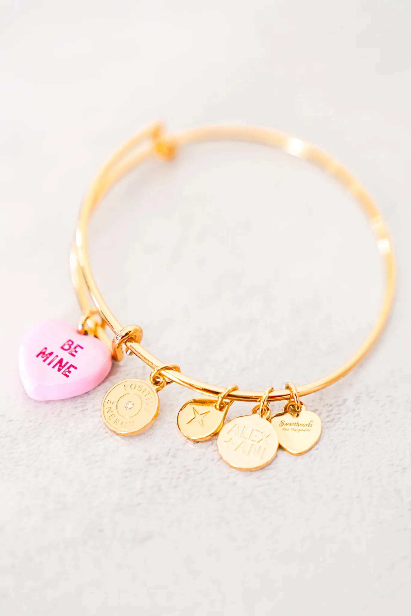 ALEX + ANI Be Mine Charm Bangle - Image 2