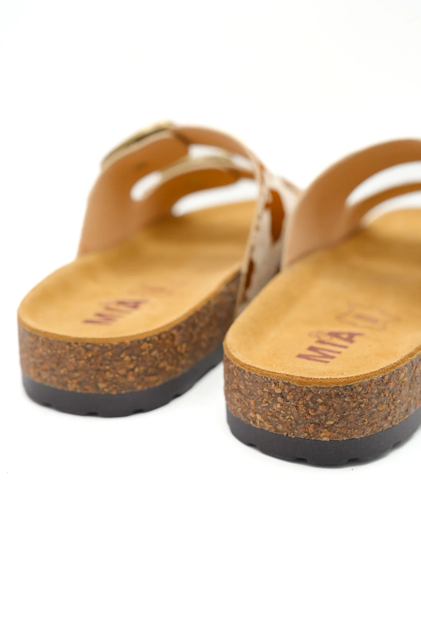 MIA Animal Print Double Buckle Cork Footbed Sandal - Image 5