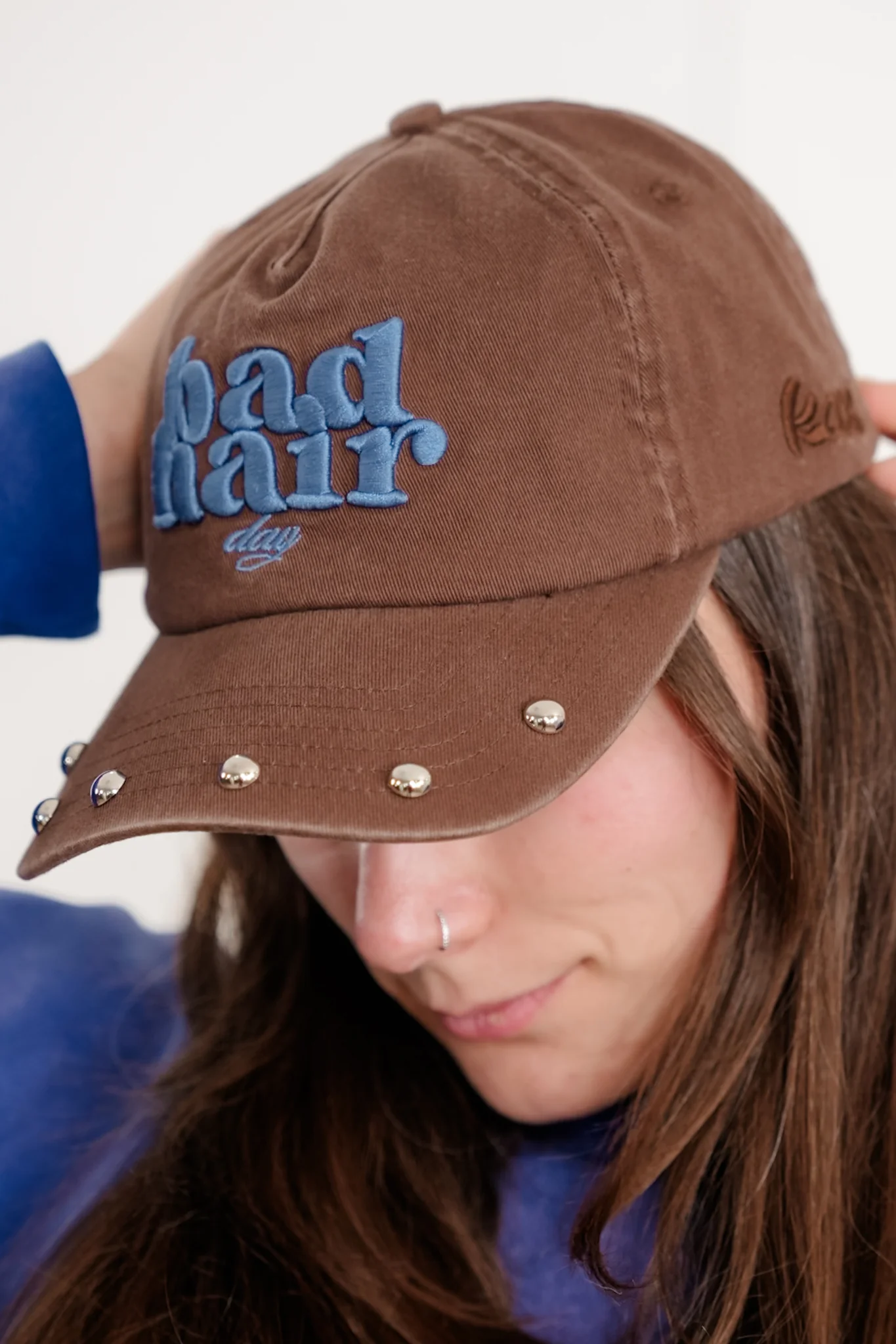 Bad Hair Day Studded Baseball Cap - Image 3