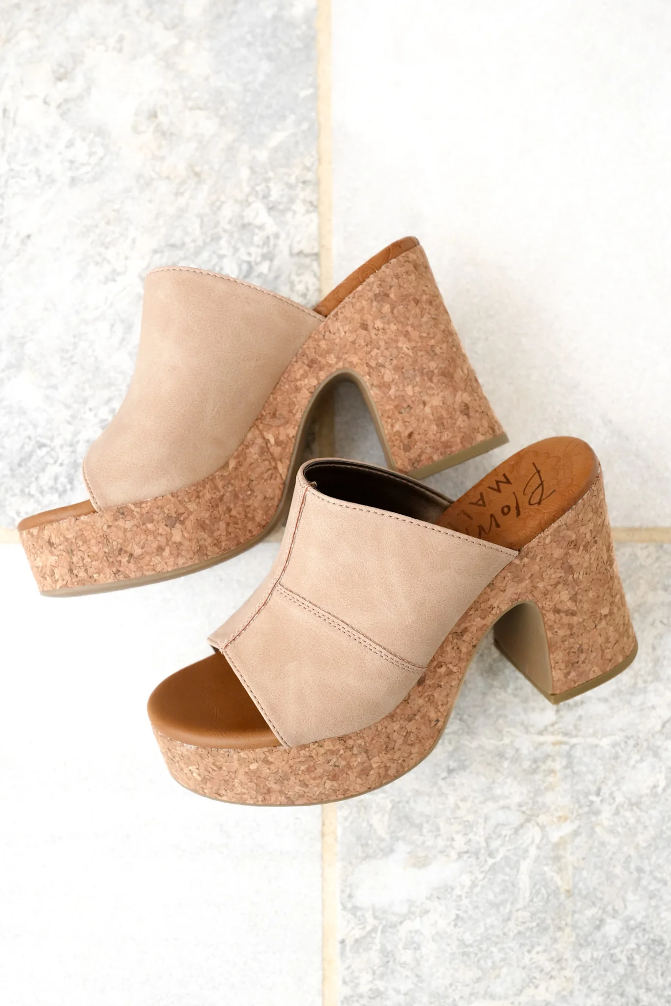 Restock! Blowfish Poznan Chunky Cork Platform Heel Slides - Image 10