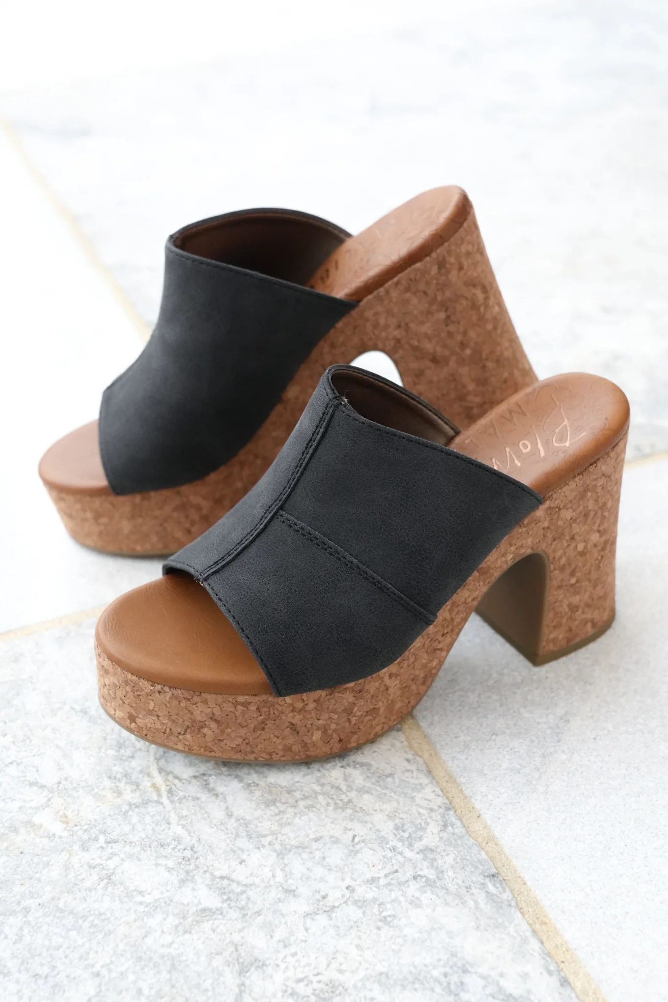 Restock! Blowfish Poznan Chunky Cork Platform Heel Slides - Image 3