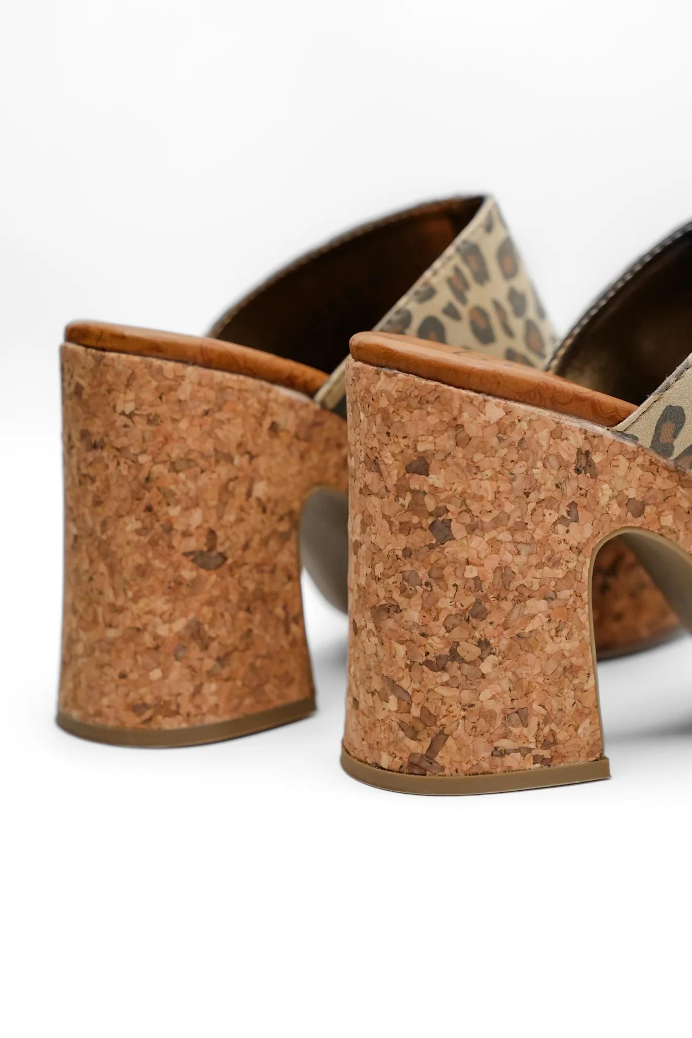 Blowfish Poznan Animal Print Chunky Cork Platform Heel Slides - Image 3