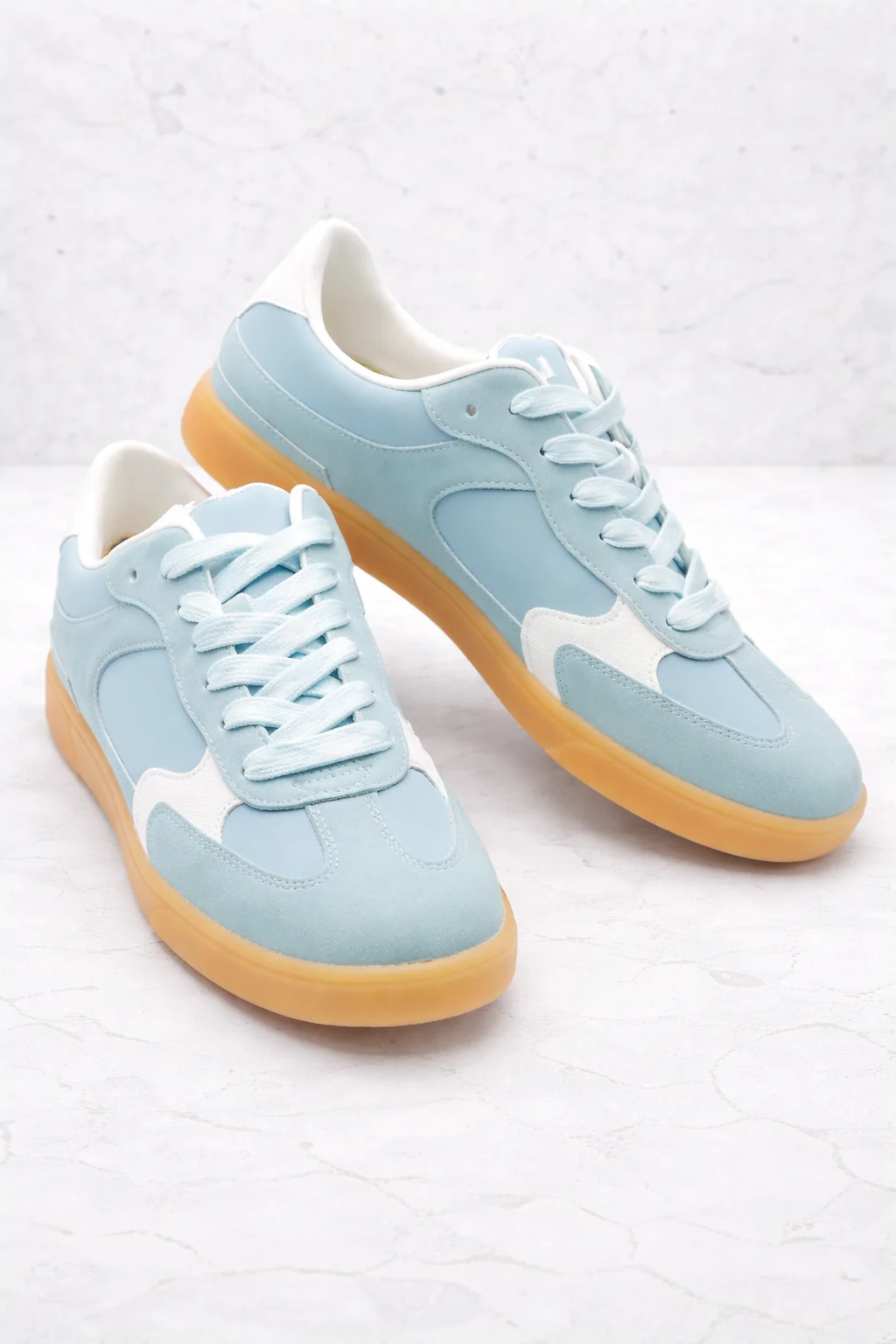 Blowfish Retro Suede Panel Lace-Up Sneakers with Gum Sole - Image 4