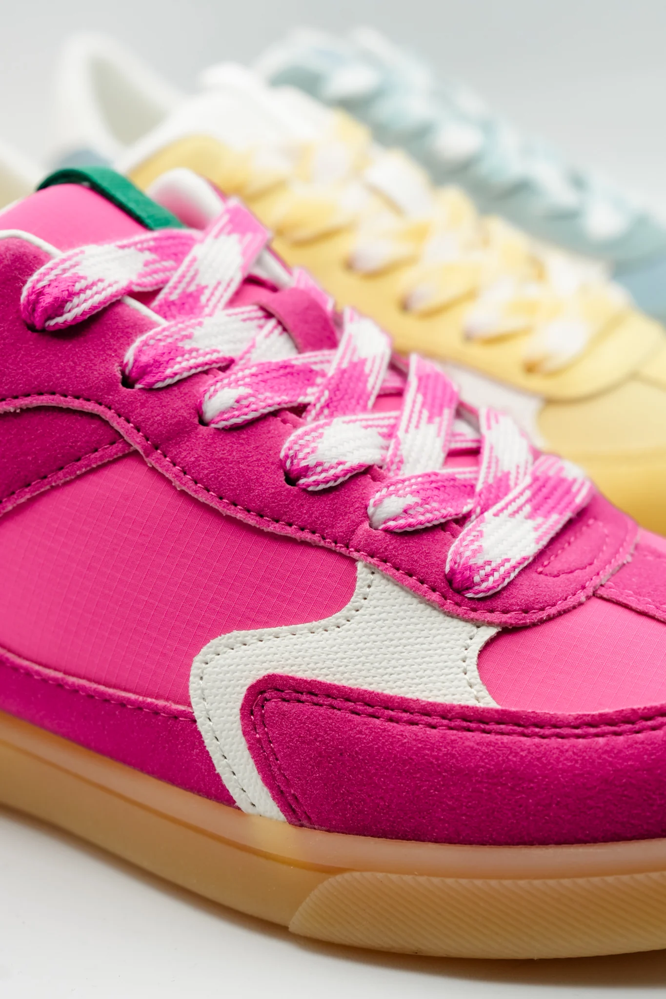 Blowfish Retro Suede Panel Lace-Up Sneakers with Gum Sole - Image 5