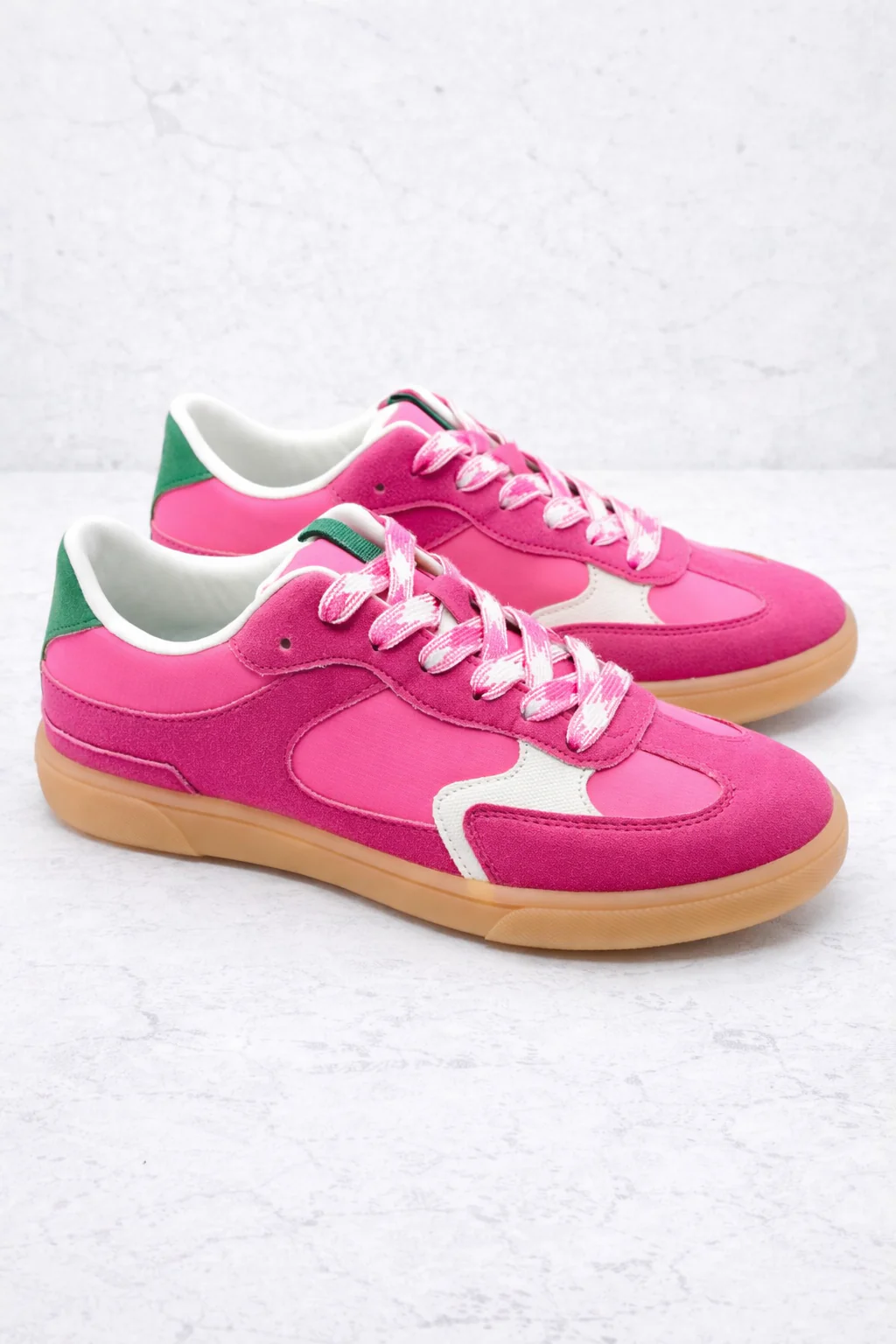 Blowfish Retro Suede Panel Lace-Up Sneakers with Gum Sole - Image 7