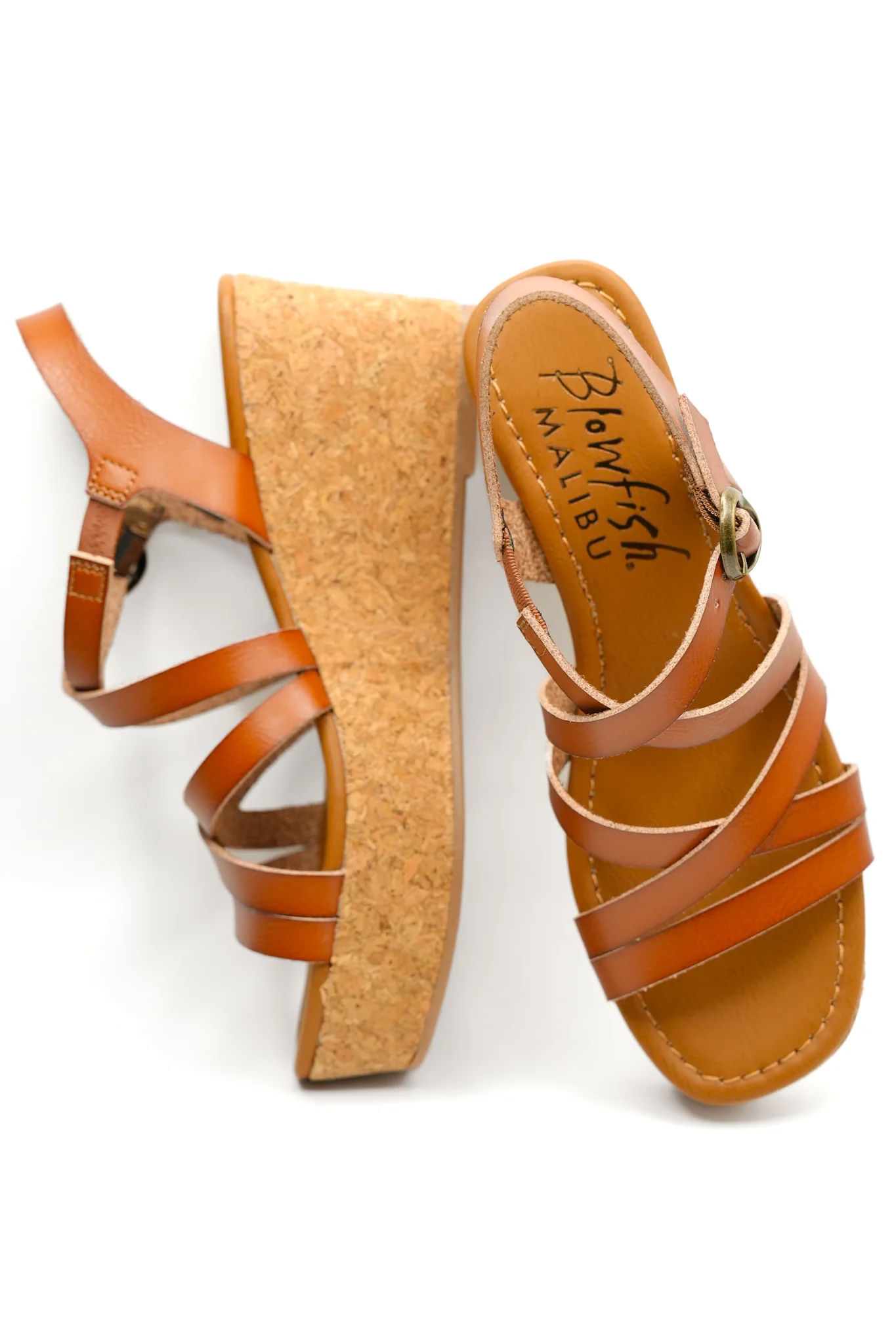 Blowfish Vegan Leather Strappy Wedge Sandal - Image 2