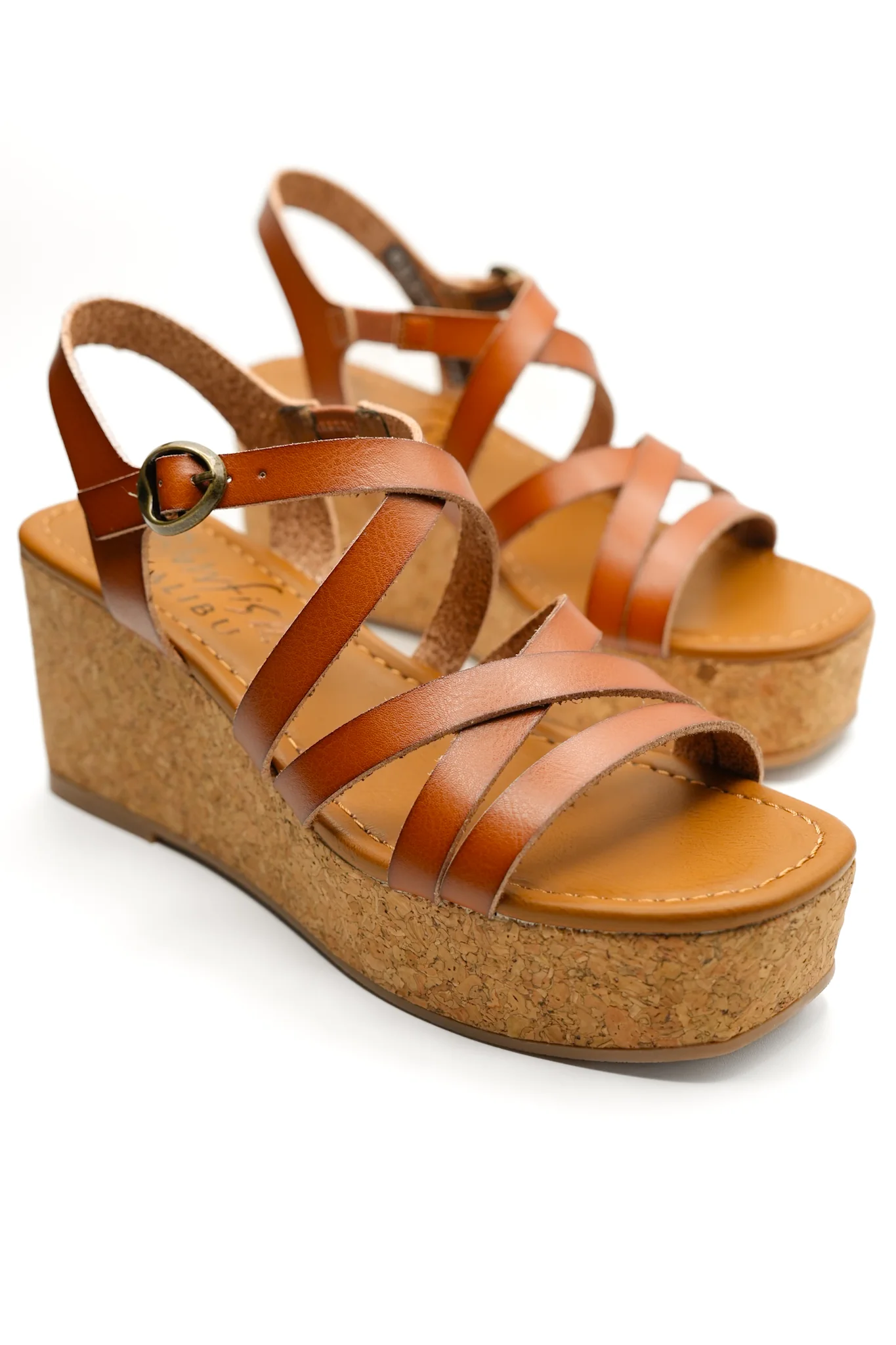 Blowfish Vegan Leather Strappy Wedge Sandal - Image 6