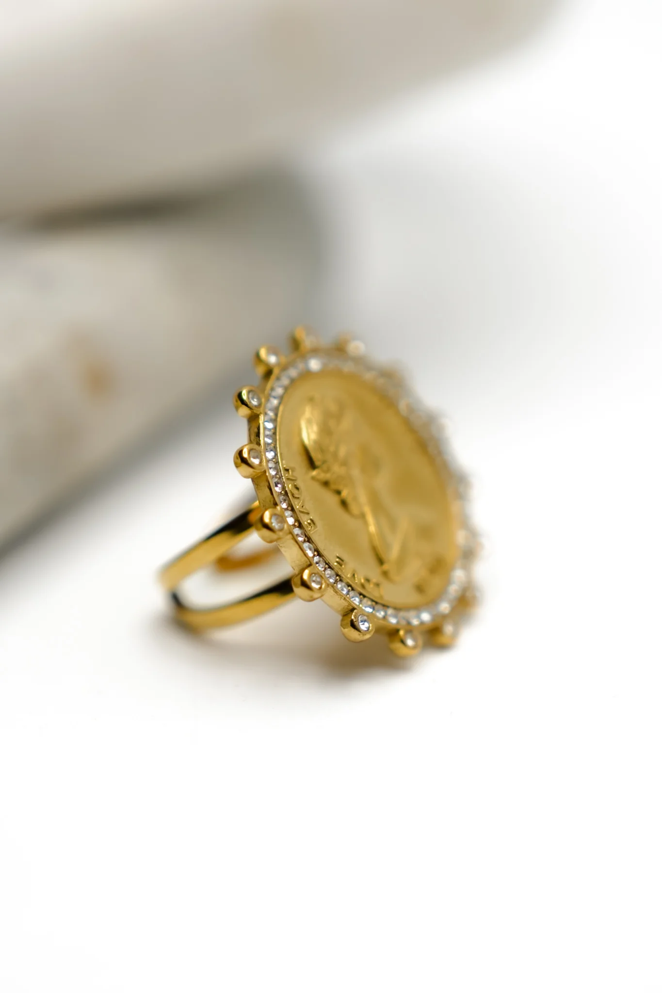 Chansutt Pearls Bling Coin Ring - Image 2