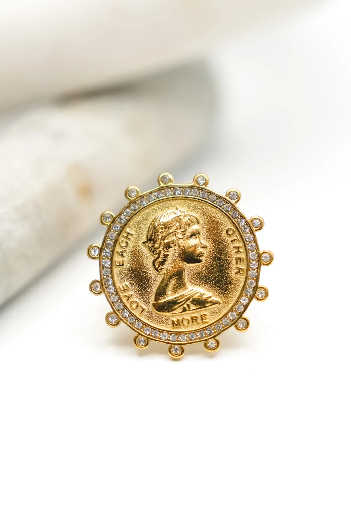Chansutt Pearls Bling Coin Ring - Image 3