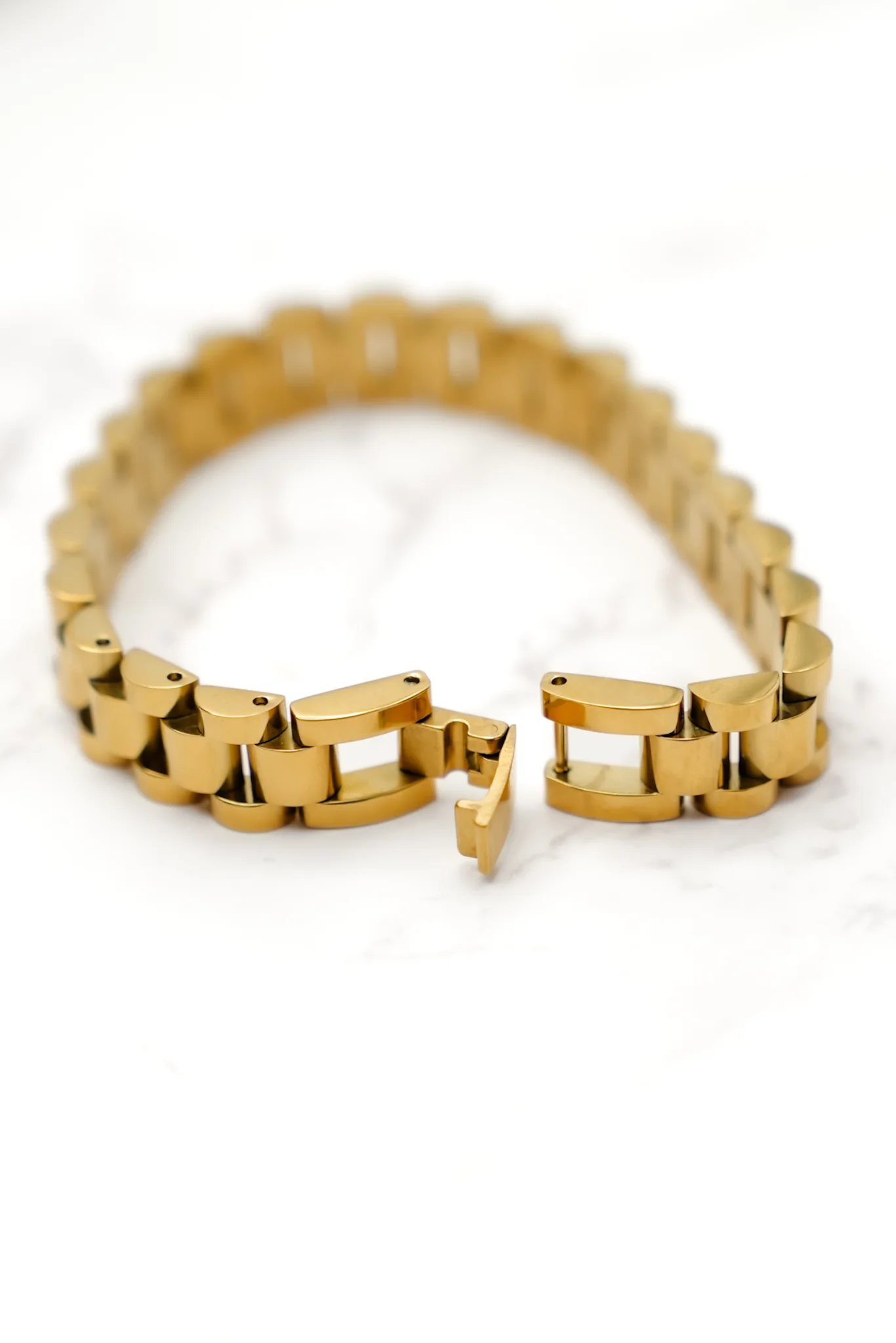 Chansutt Pearls Thin Gold Watch Band - Image 3