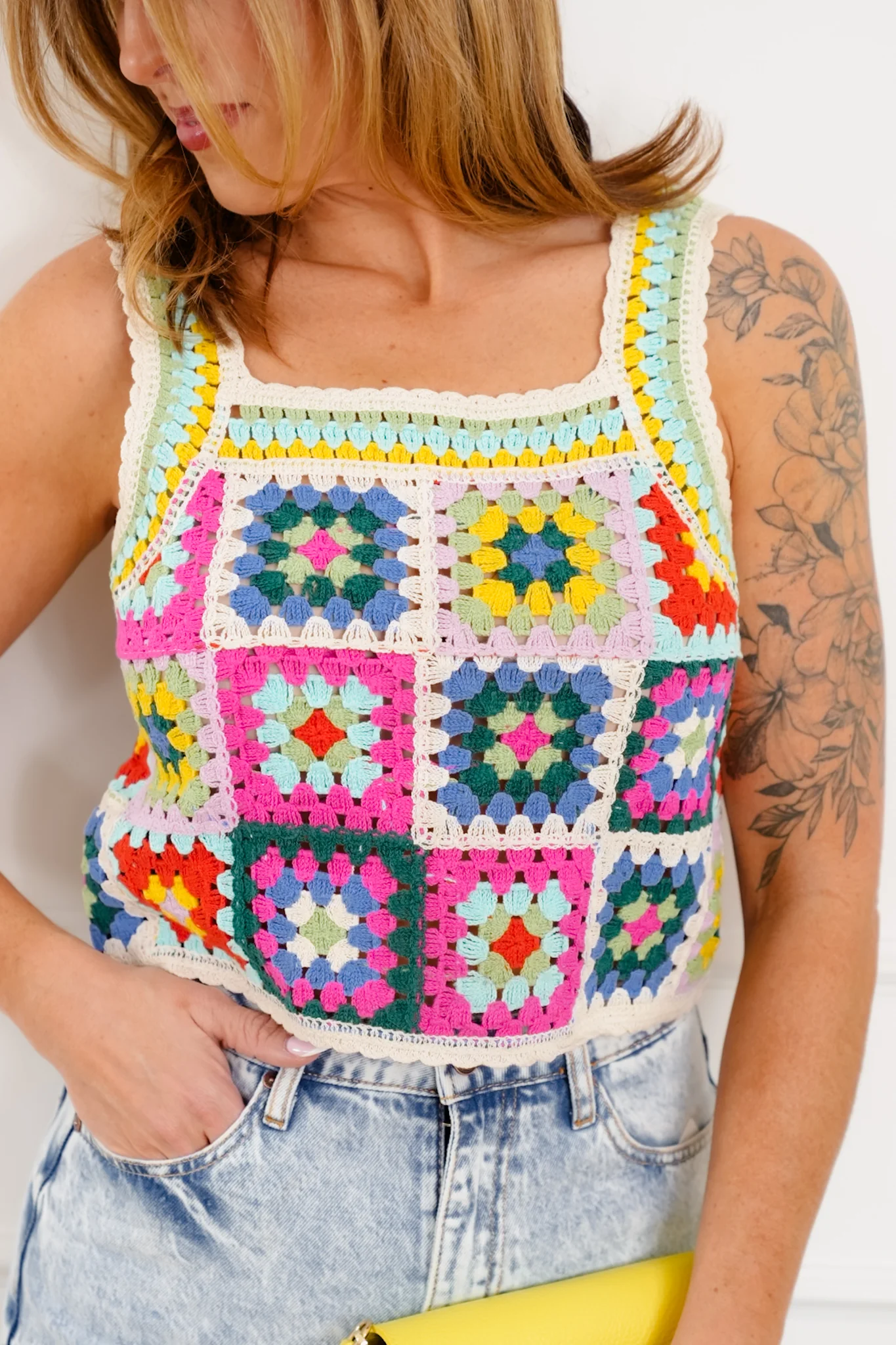 Crochet Granny Square Tank Top - Image 2