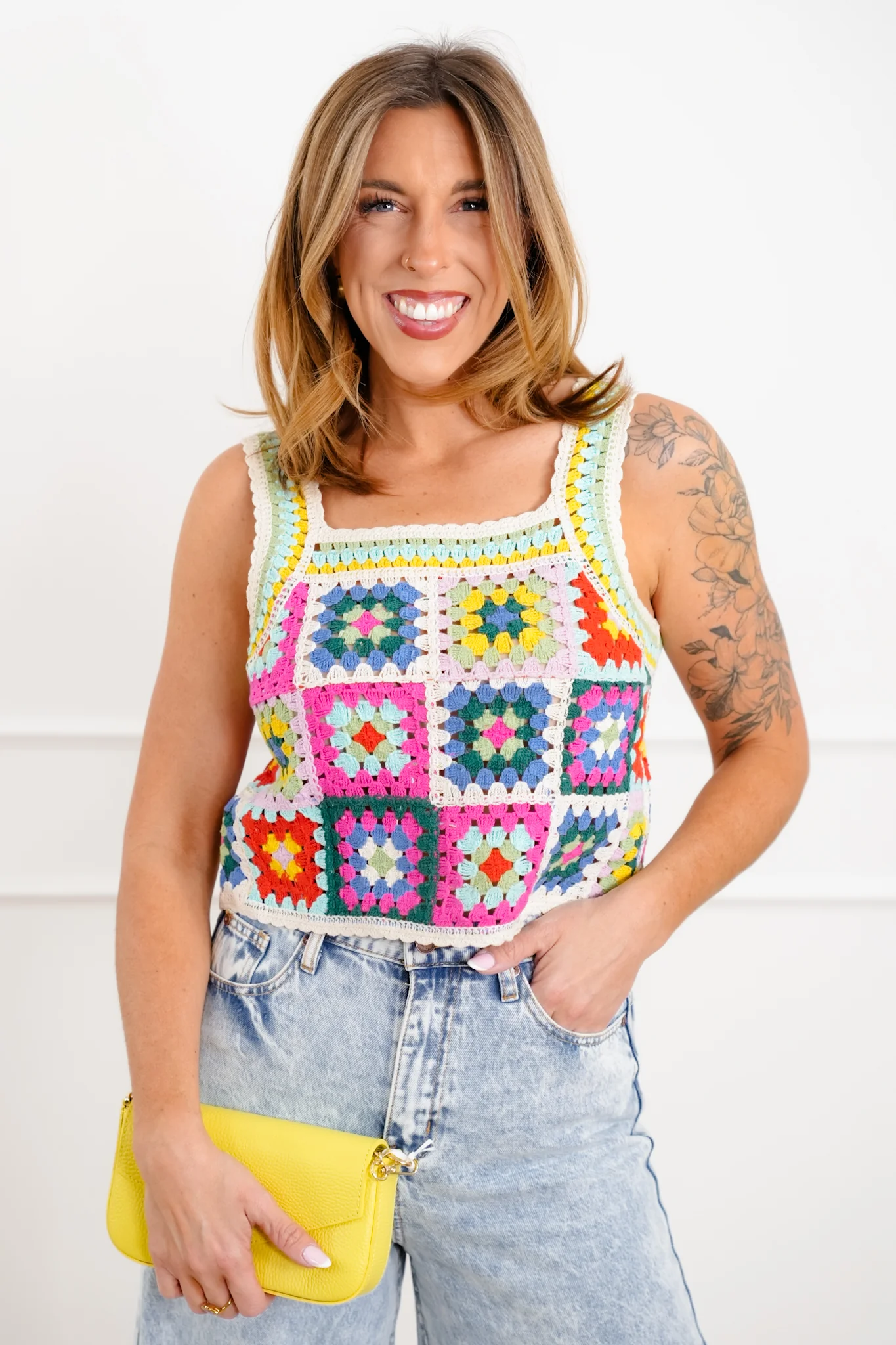 Crochet Granny Square Tank Top - Image 4