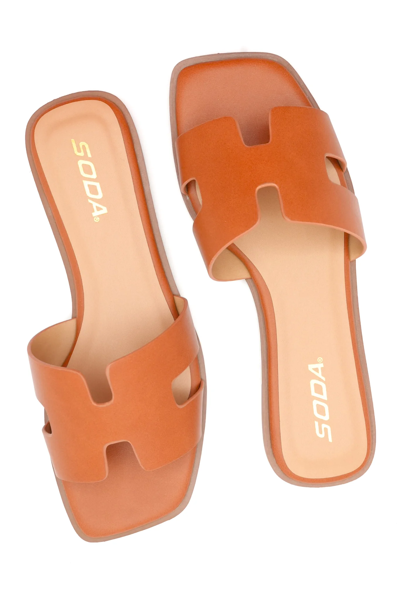 Cutout Strap Flat Slide Sandal - Image 2