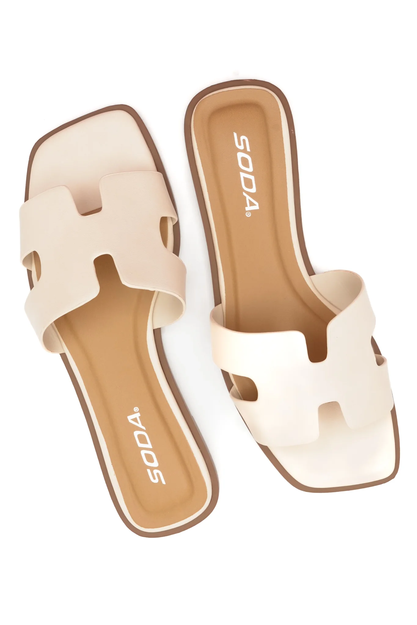 Cutout Strap Flat Slide Sandal - Image 3