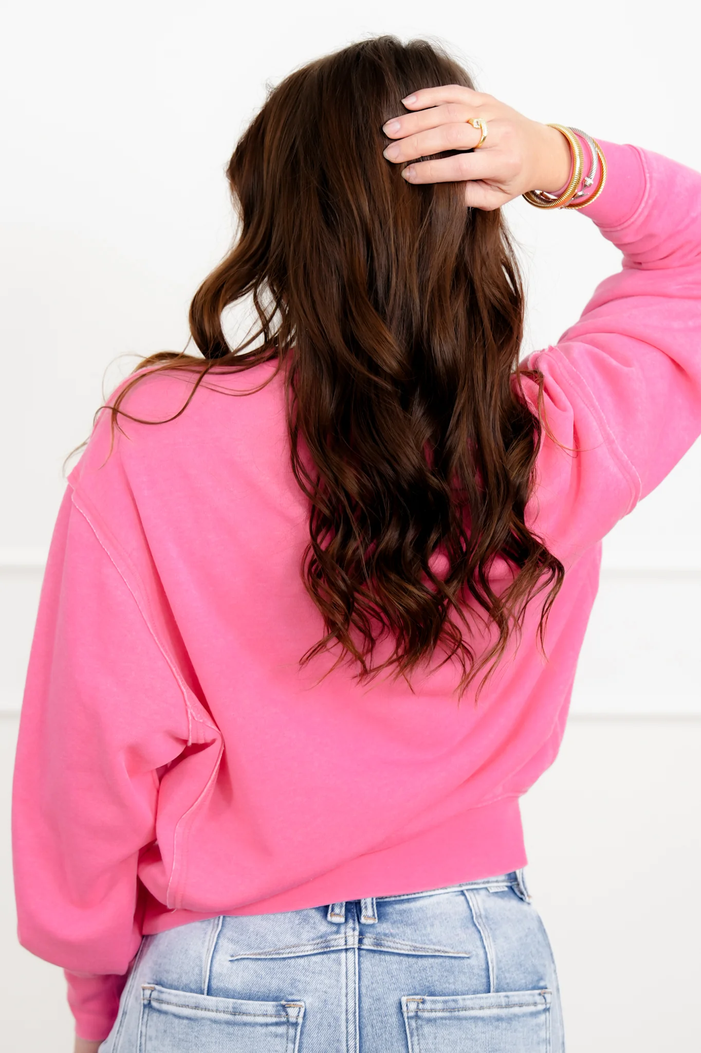 Door Buster! Solid Long Sleeve Crew Neck Sweatshirt - Image 11