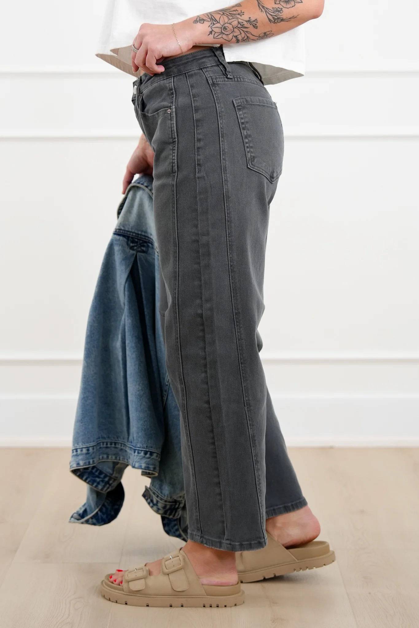 Door Buster! Zenana Barrel Leg Color Denim Pants - Image 8