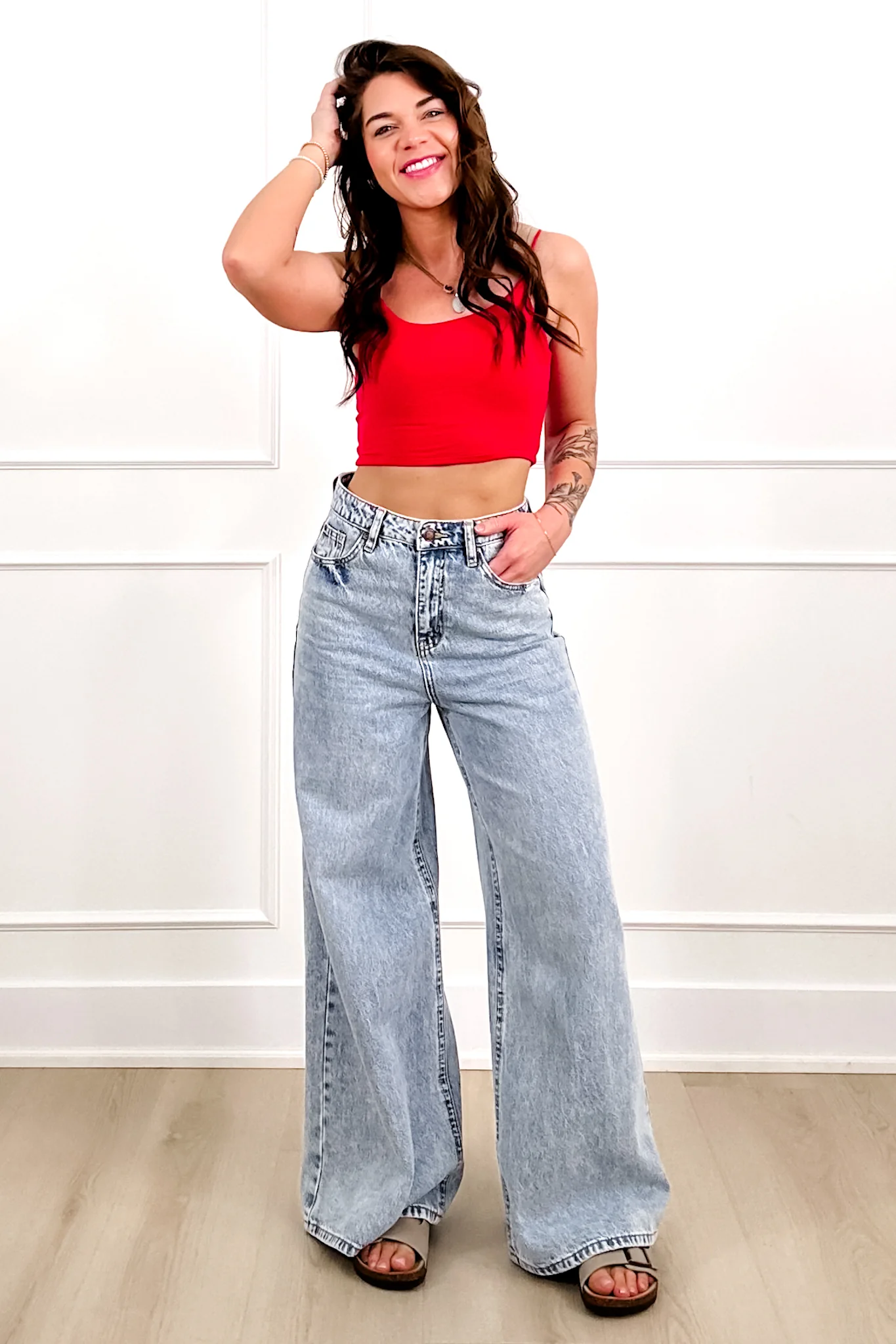 Door Buster! Zenana Double Layered Spaghetti Bra Cami - Image 9
