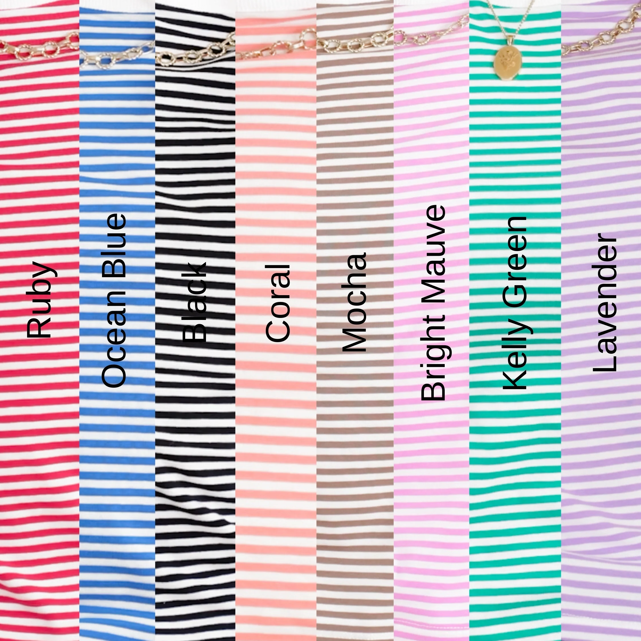 Door Buster! Zenana Striped Contrast Trim Tee - Image 13