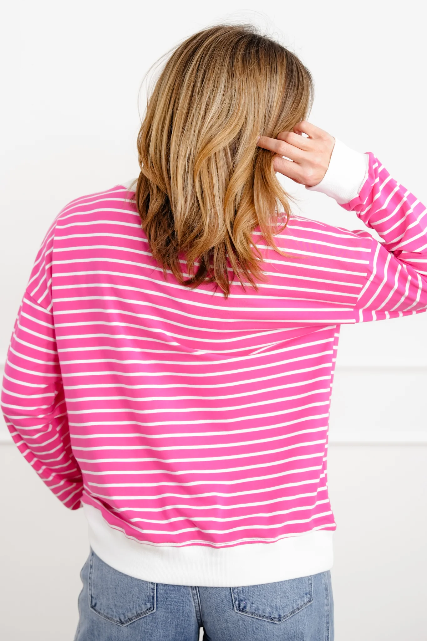 Door Buster! Zenana Striped Long Sleeve Pullover - Image 10