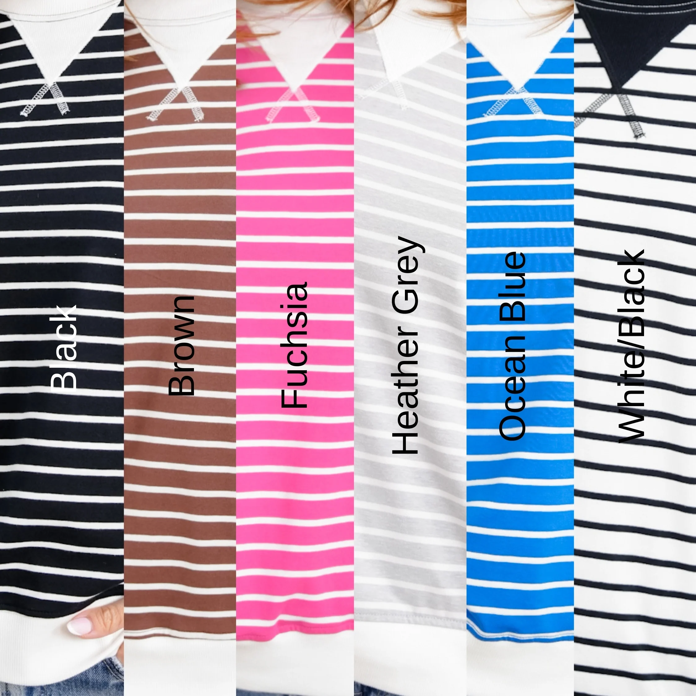 Door Buster! Zenana Striped Long Sleeve Pullover - Image 11