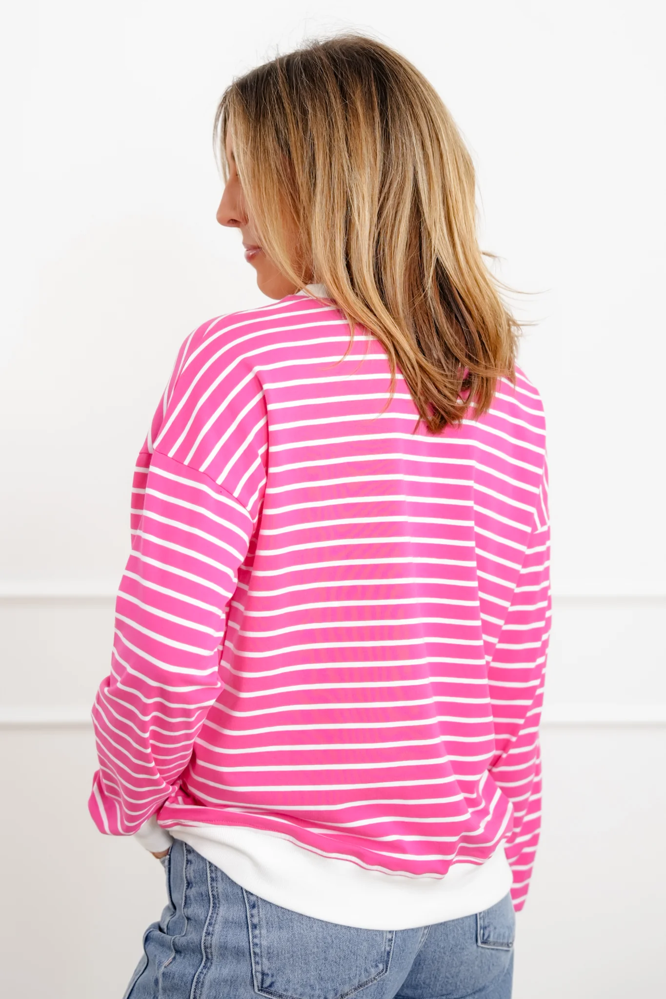 Door Buster! Zenana Striped Long Sleeve Pullover - Image 9