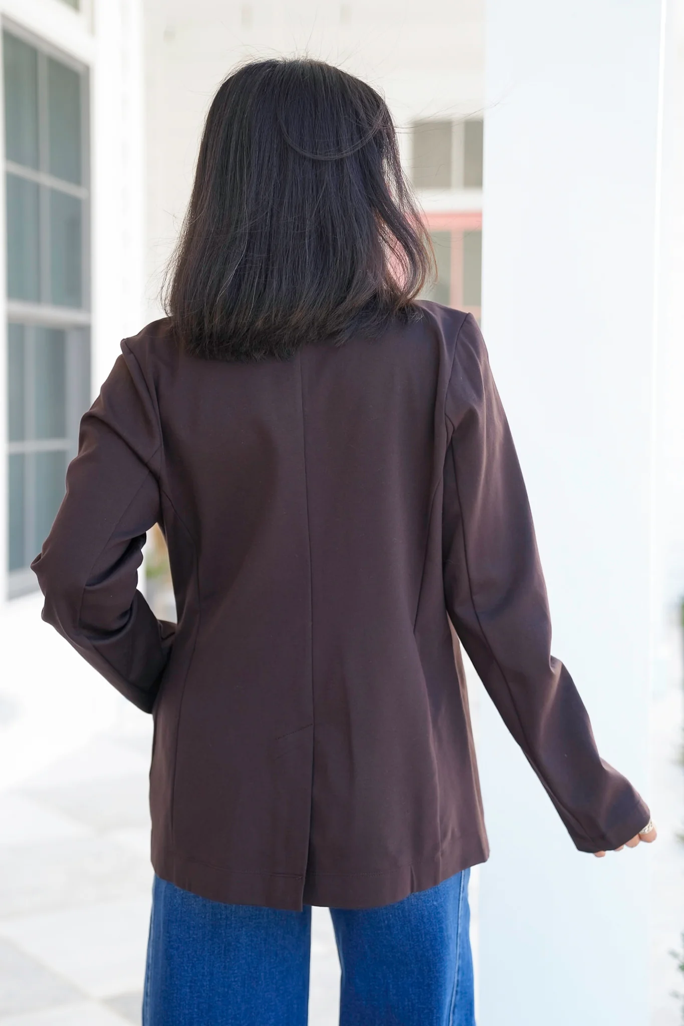 Door Buster! Plus/Reg Solid Long Sleeve Fitted Blazer - Image 11