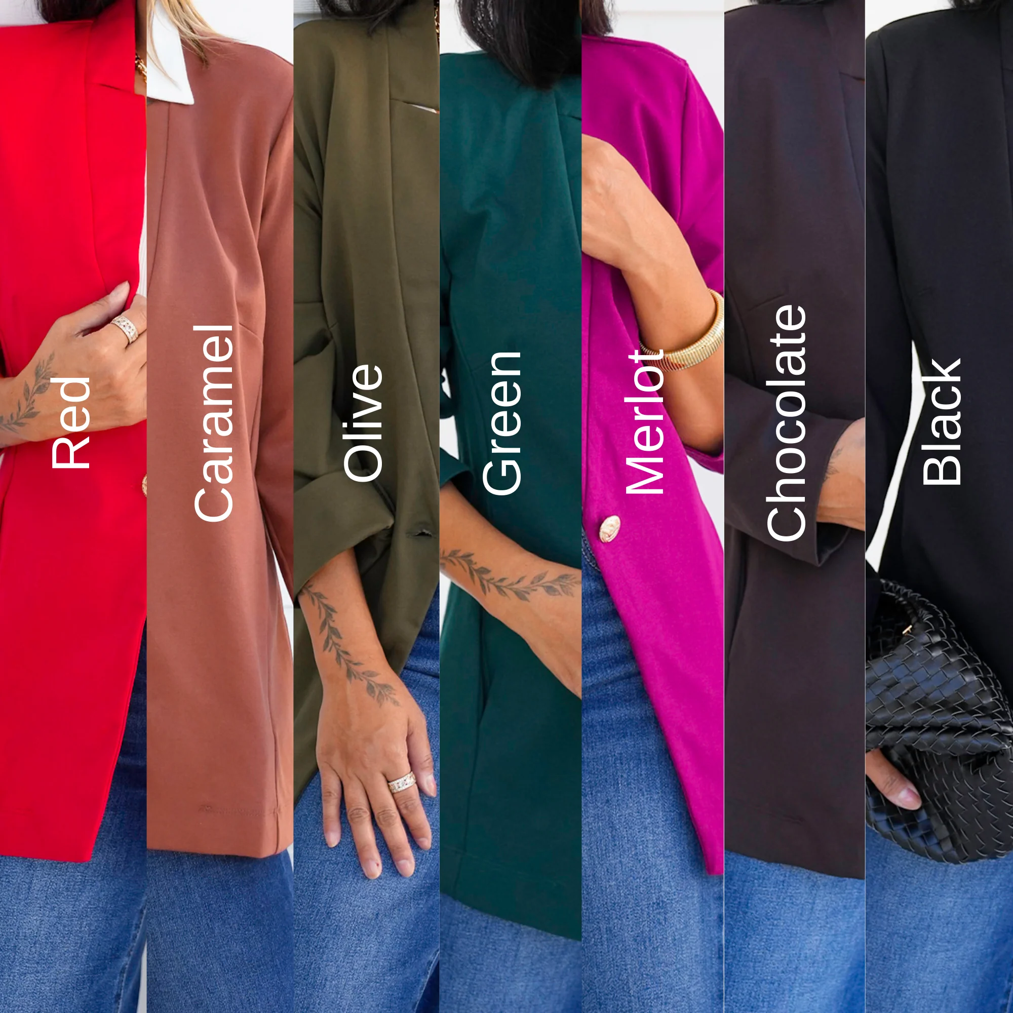 Door Buster! Plus/Reg Solid Long Sleeve Fitted Blazer - Image 12