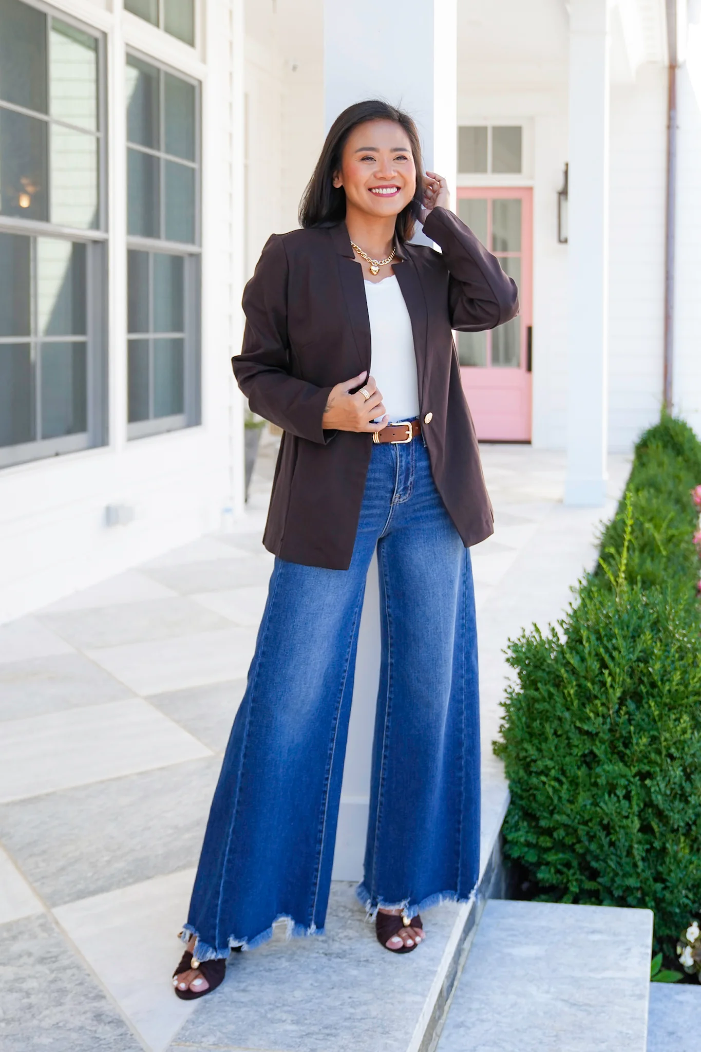 Door Buster! Plus/Reg Solid Long Sleeve Fitted Blazer - Image 9