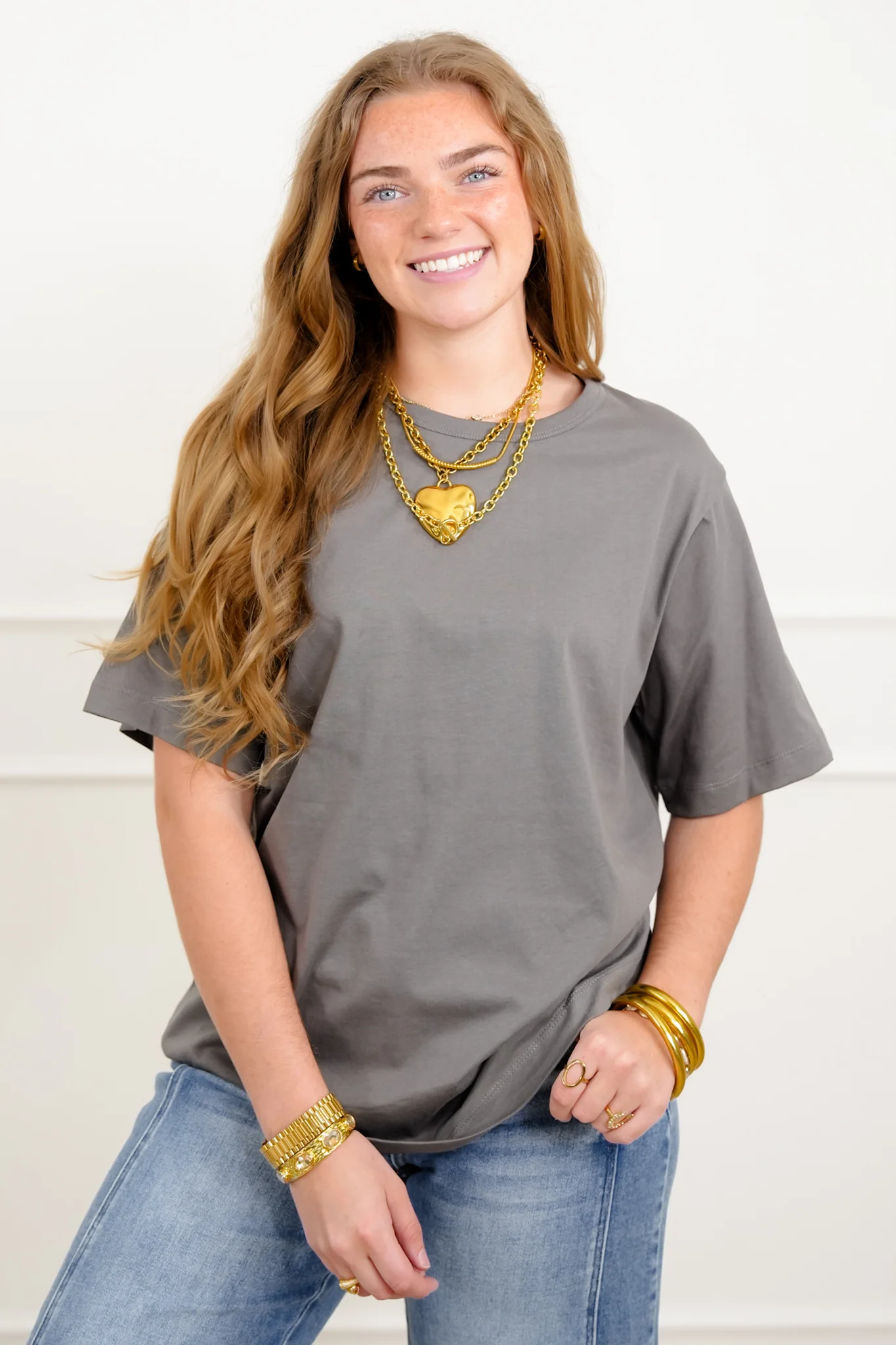 Door Buster! Solid Short Sleeve Crew Neck Tee - Image 4