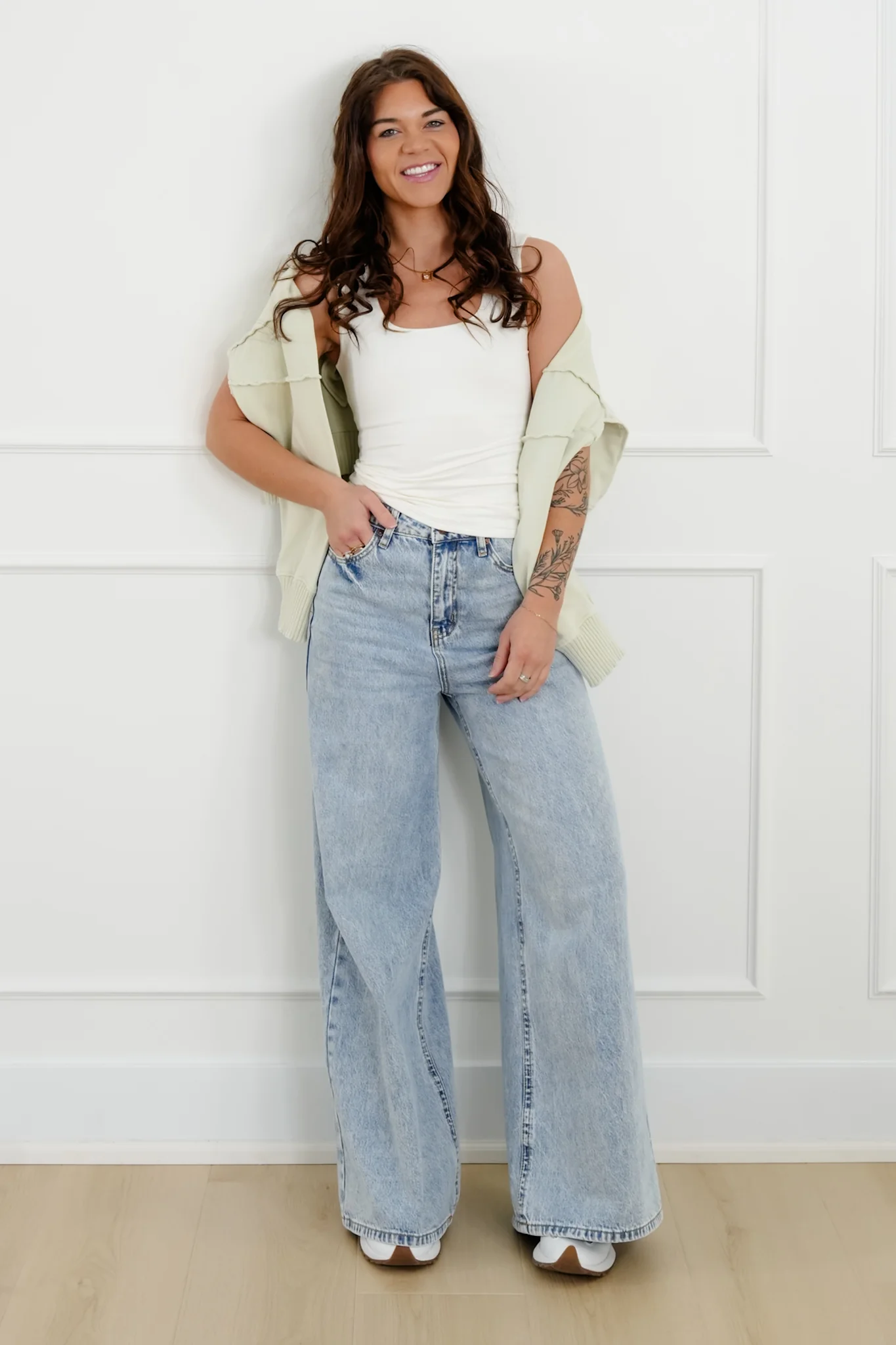 Double Knit Square Neck Tank Top - Image 5
