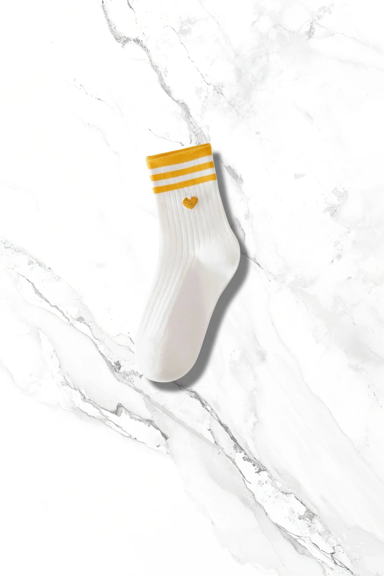 Double Stripe Print Crew Socks - Image 4