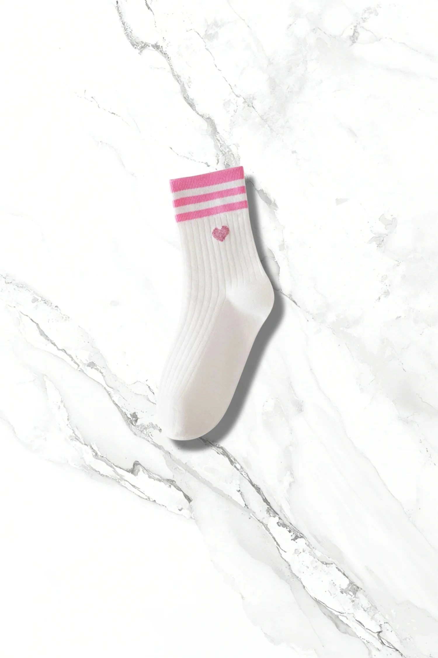 Double Stripe Print Crew Socks - Image 5