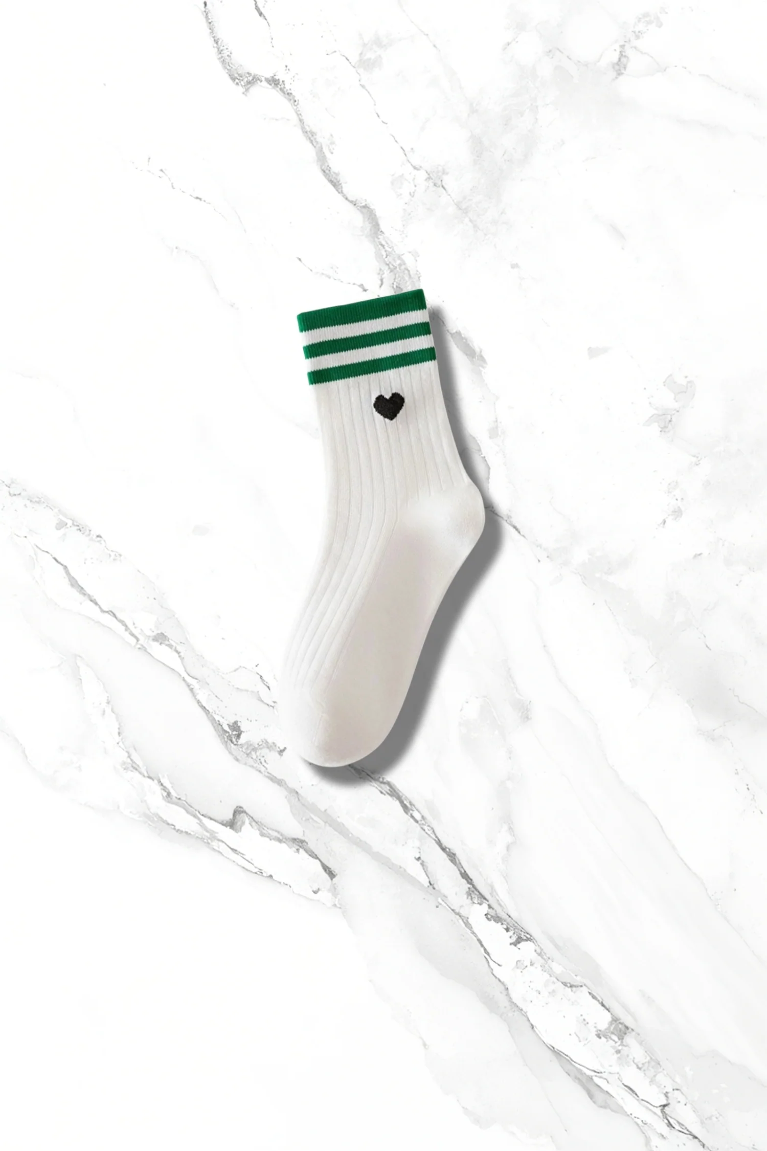 Double Stripe Print Crew Socks - Image 6