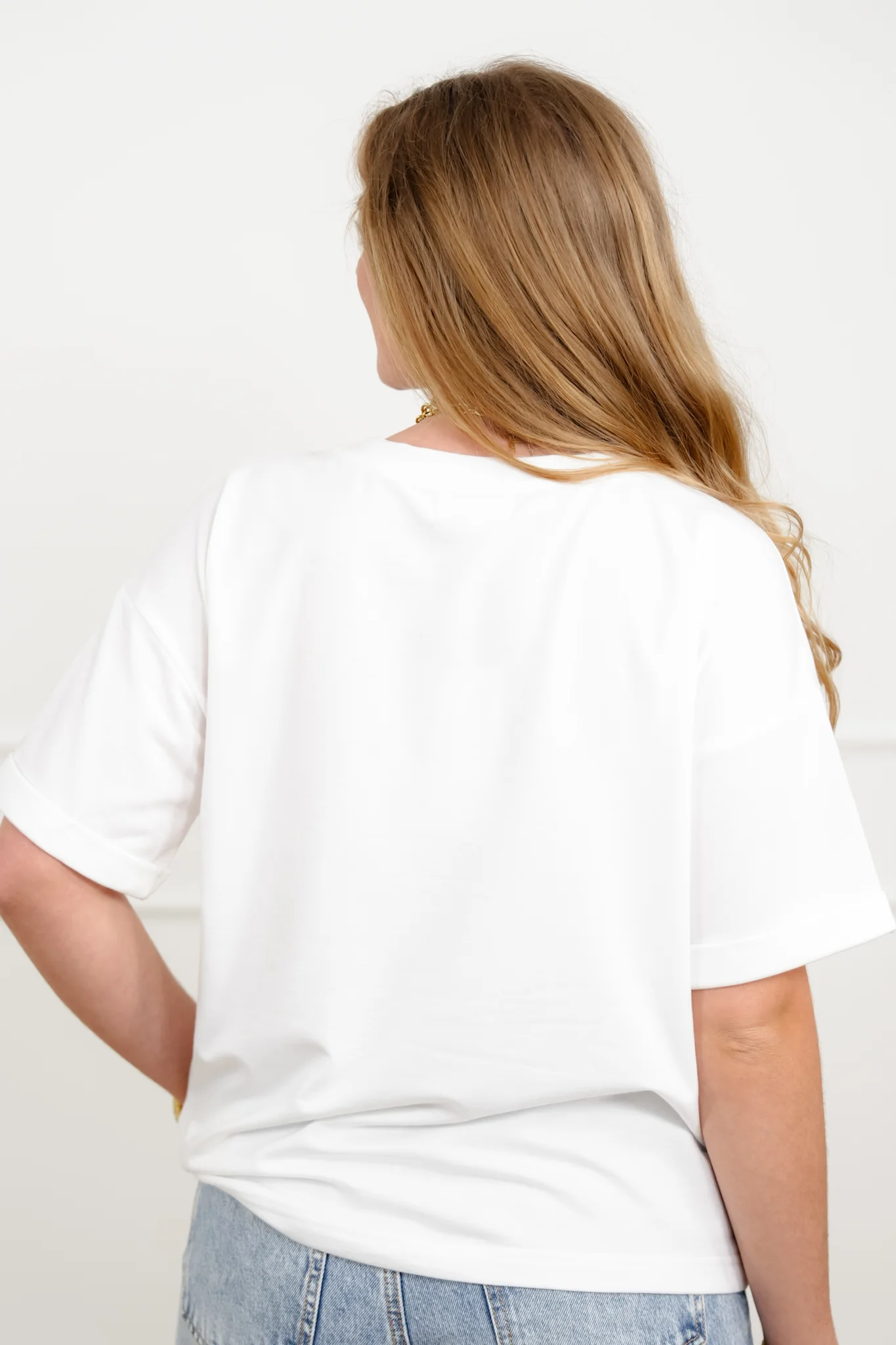 Embroidered Mallard Duck Short Sleeve Crew Neck Top - Image 5
