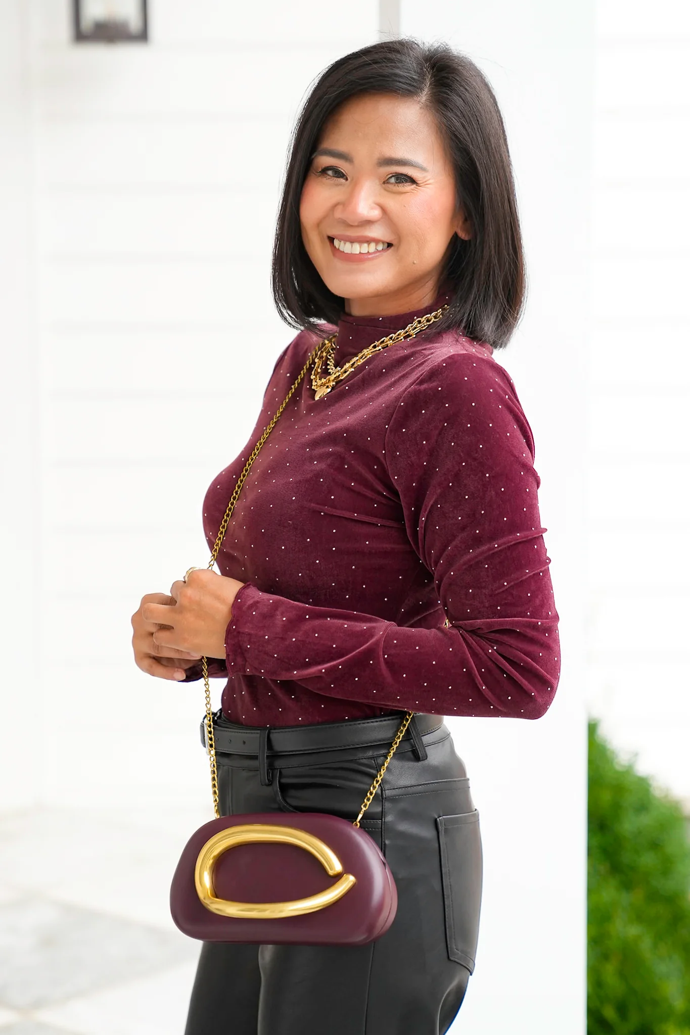 Vegan Leather Evening Bag - Image 4