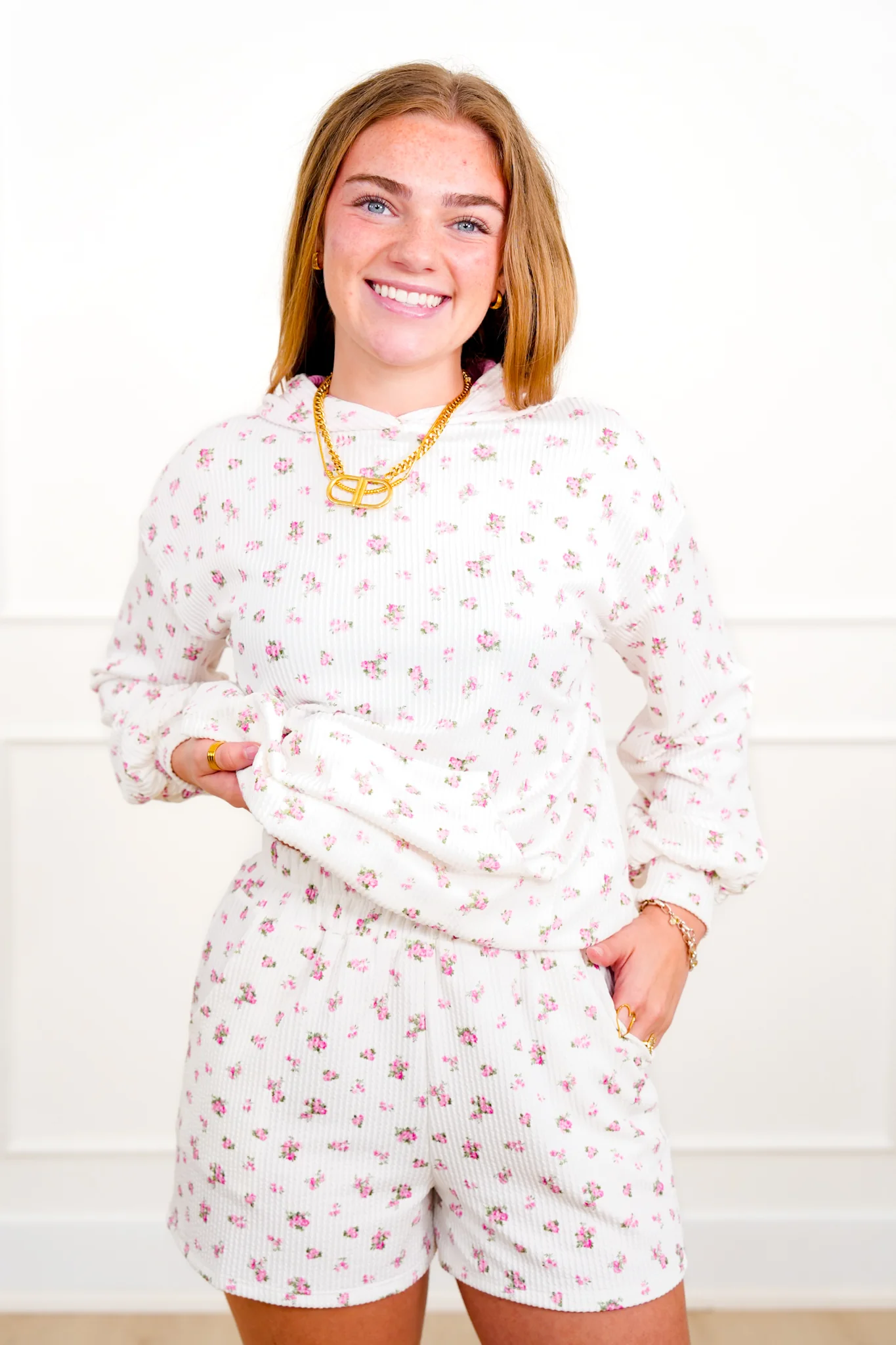 Floral Print Urban Ribbed Long Sleeve Top - Image 4