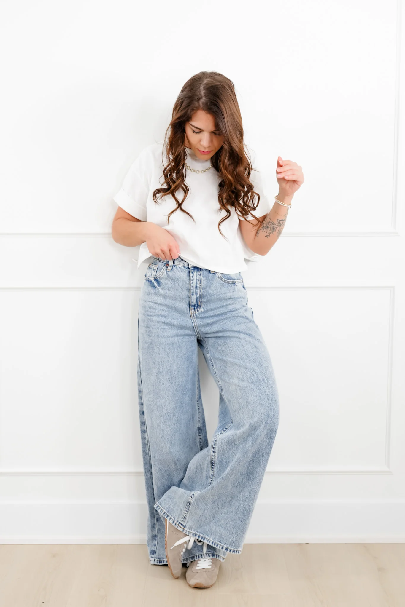 Freckled Poppy Multi-Inseam "The Lennon" High Rise Baggy Wide Leg Jean - Image 6
