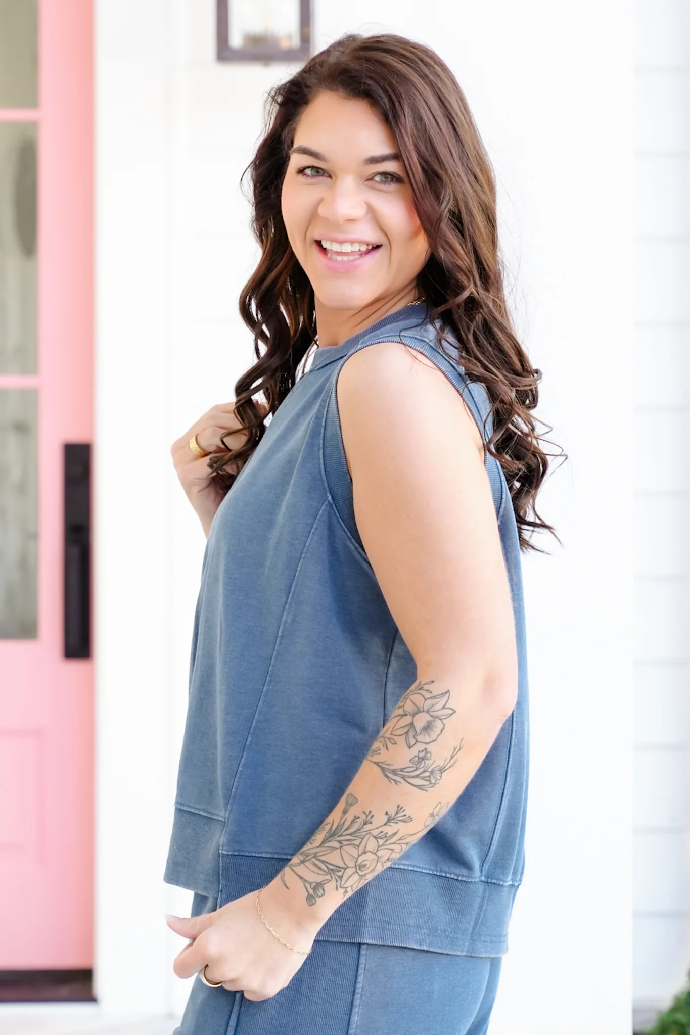 French Terry Sleeveless Top - Image 8