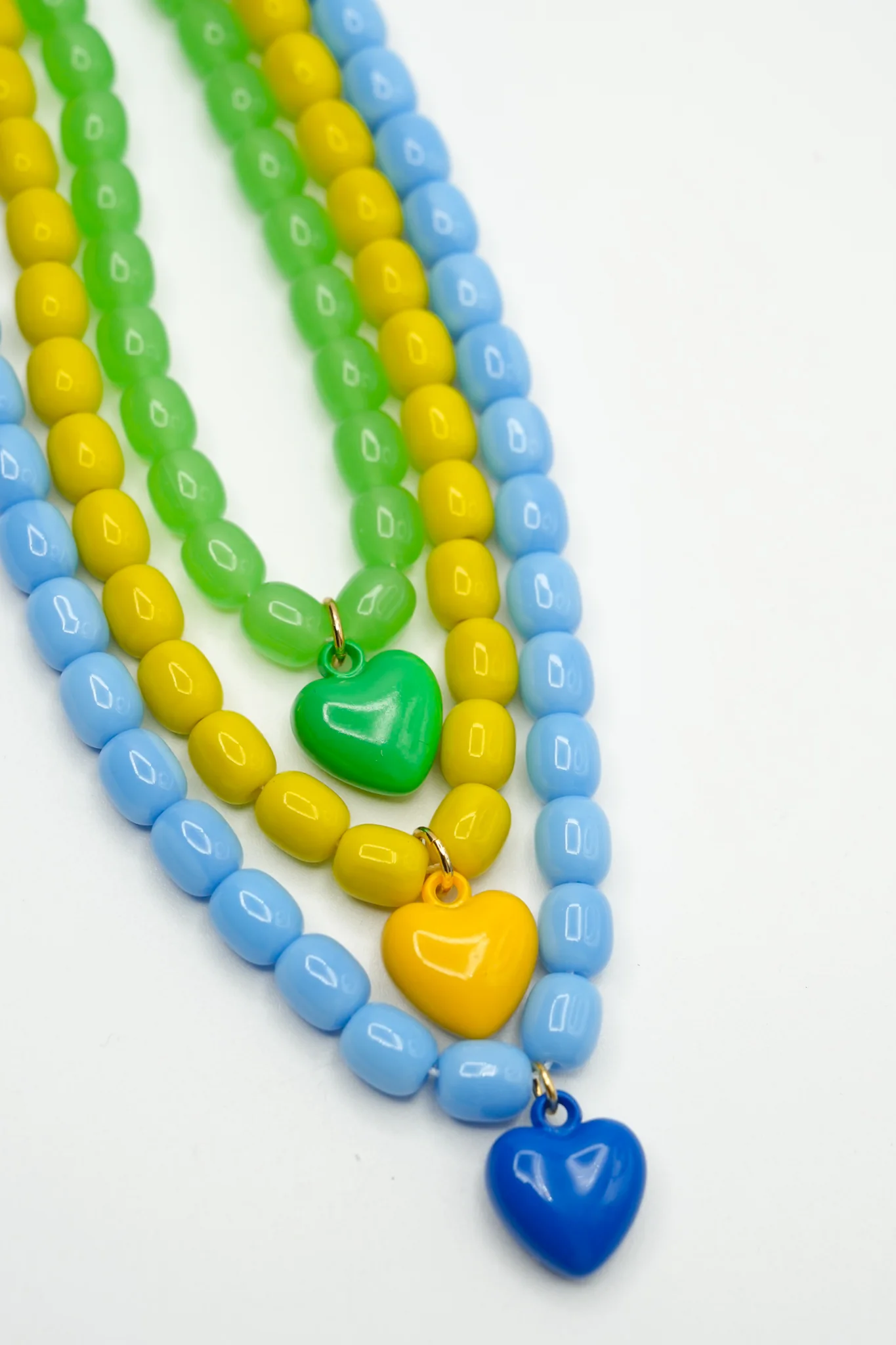 Gemelli Tyler Beaded Heart Charm Necklace - Image 3