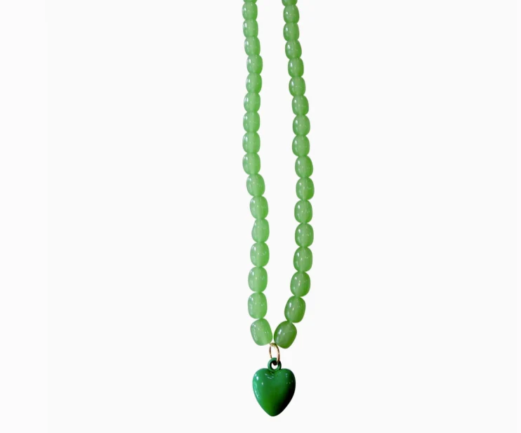 Gemelli Tyler Beaded Heart Charm Necklace - Image 5