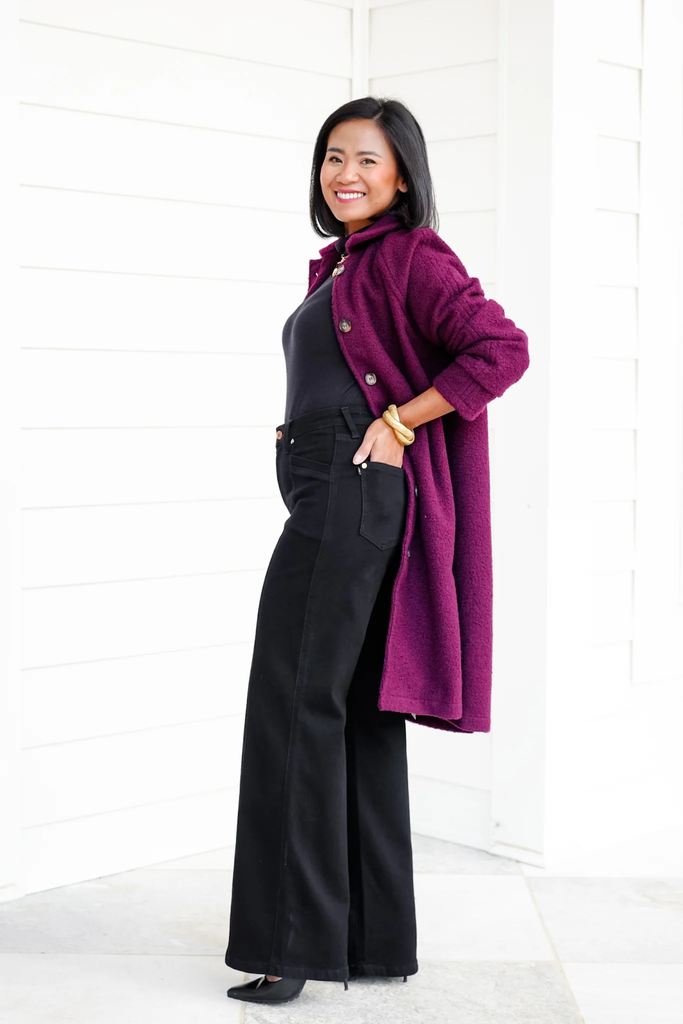 Judy Blue High Rise Black Retro Wide Leg Jeans - Image 16