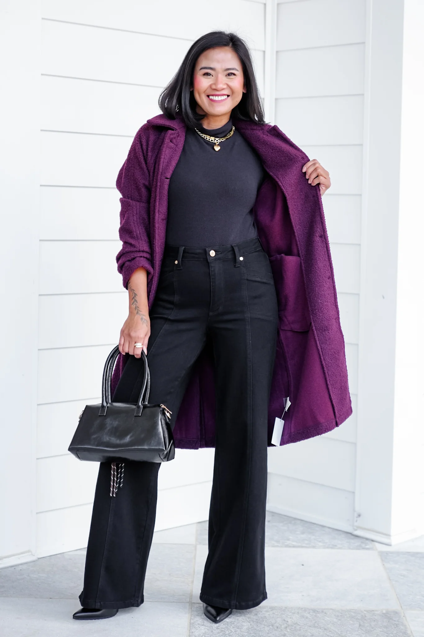 Judy Blue High Rise Black Retro Wide Leg Jeans - Image 8