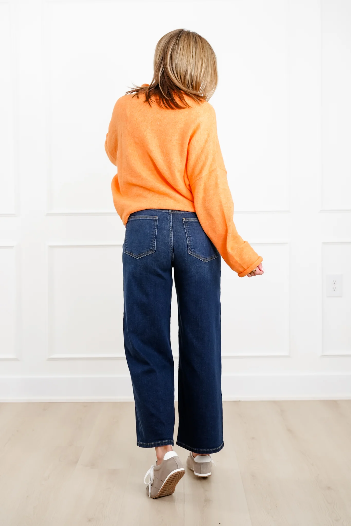 Judy Blue High Rise Dark Wash Ankle Wide Leg Jeans - Image 6