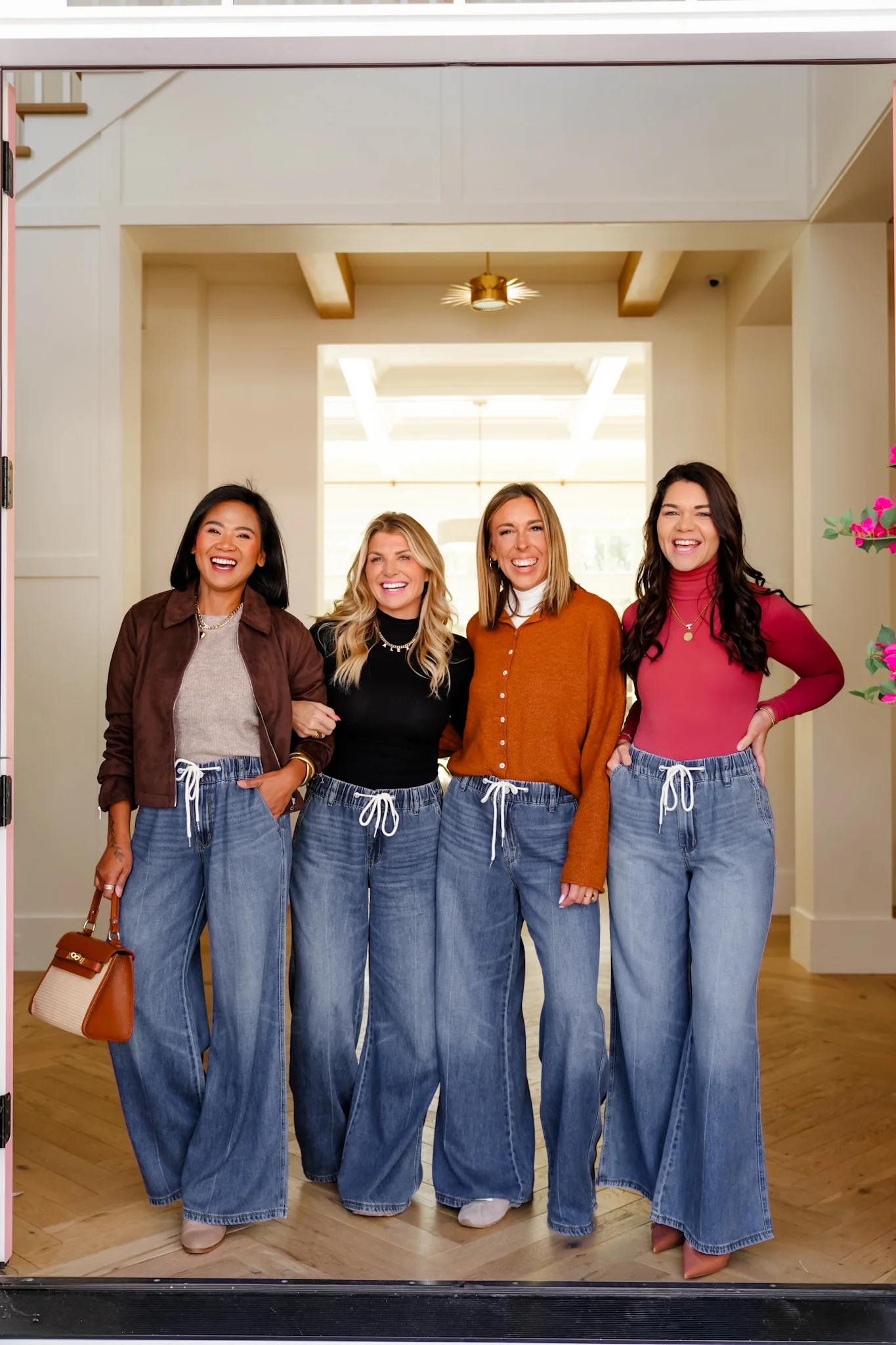 Judy Blue High Rise Dark Wash Elastic Waistband Featherweight Palazzo Jeans - Image 10