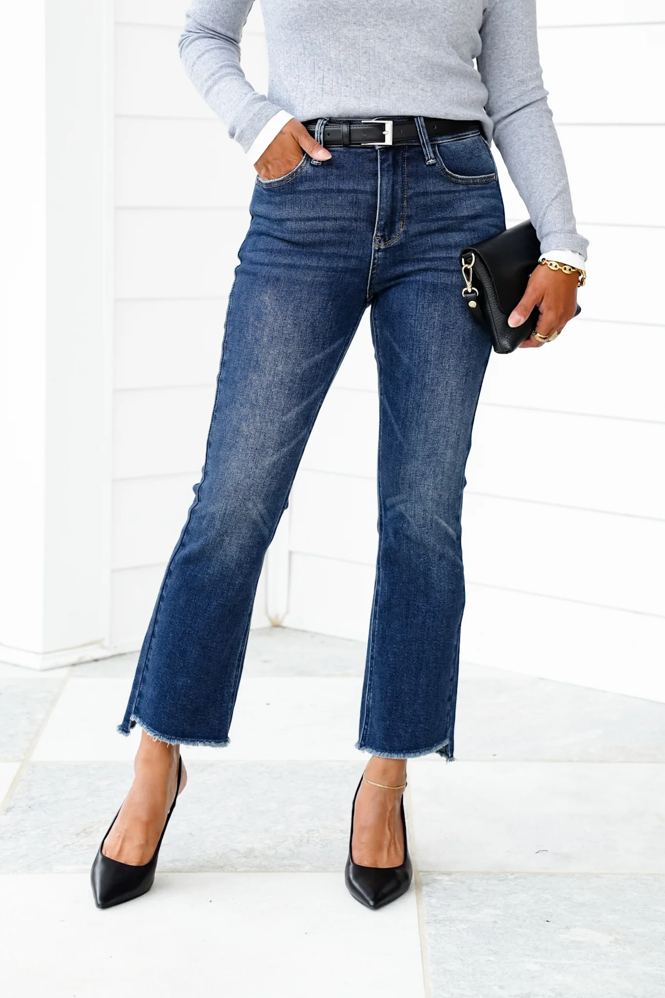 Restock! Judy Blue The Alex High Rise Dark Wash Kick Flare Jeans - Image 14