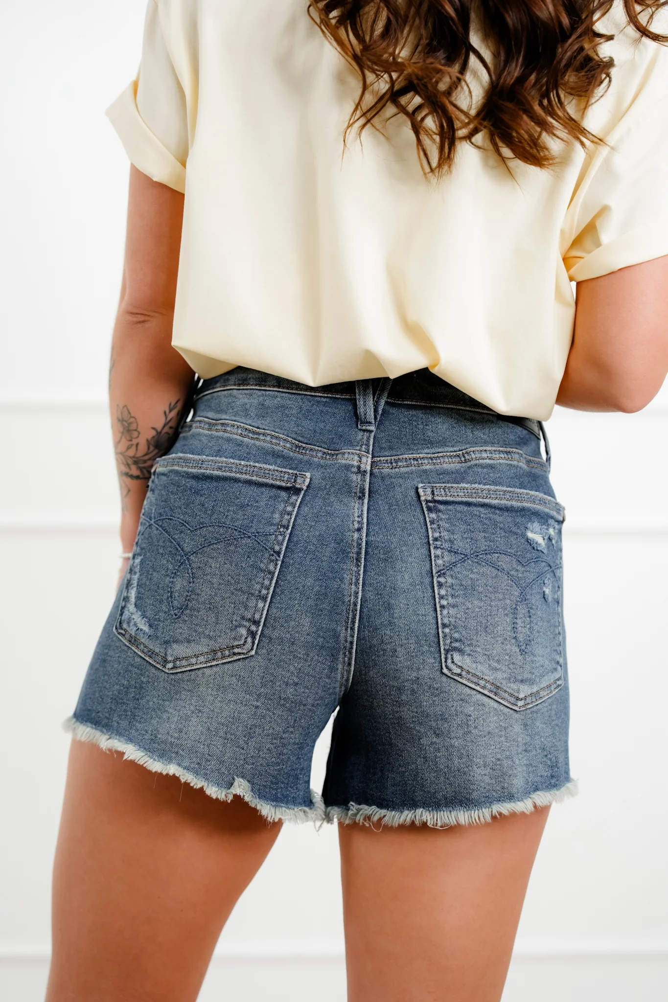 Judy Blue Dark Wash Rigid Magic Cut Off Shorts - Image 5