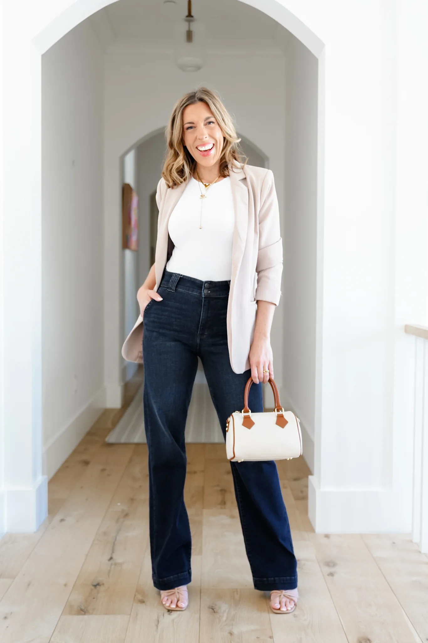 Judy Blue Multi Inseam "The Everly" Trouser Dark Wash Trouser Wide Leg Jeans - Image 14