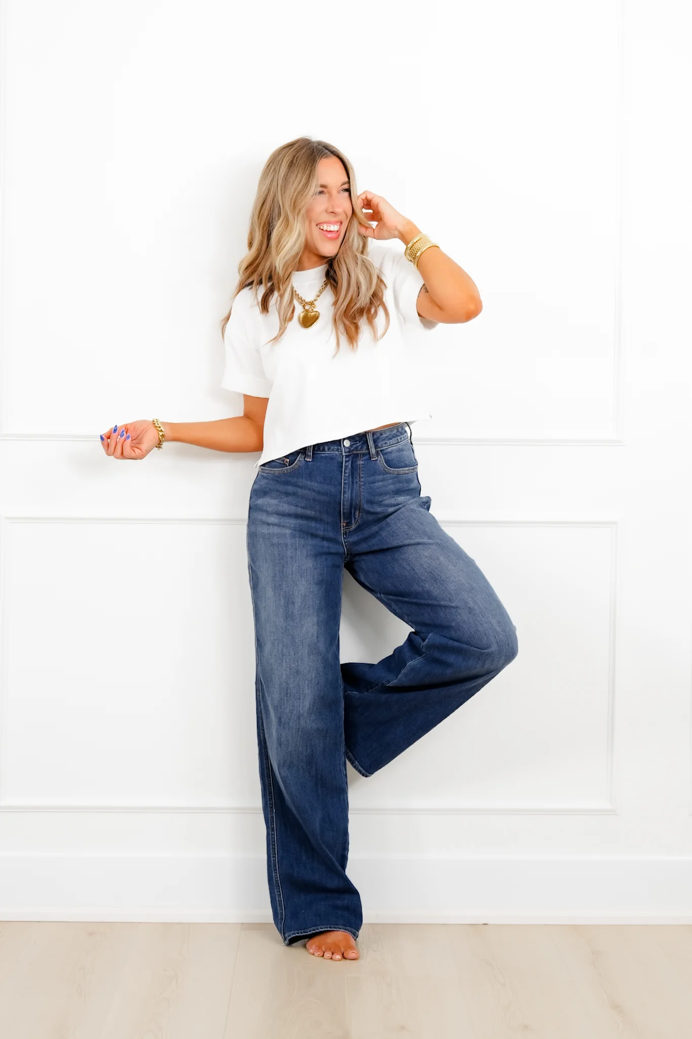 Judy Blue Everyday Icon High Rise Multiple Inseam Dark Wash Wilhelmina Baggy Jeans - Image 3