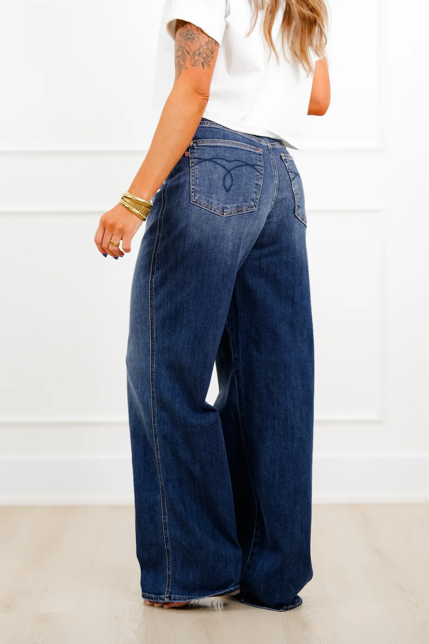 Judy Blue Everyday Icon High Rise Multiple Inseam Dark Wash Wilhelmina Baggy Jeans - Image 9