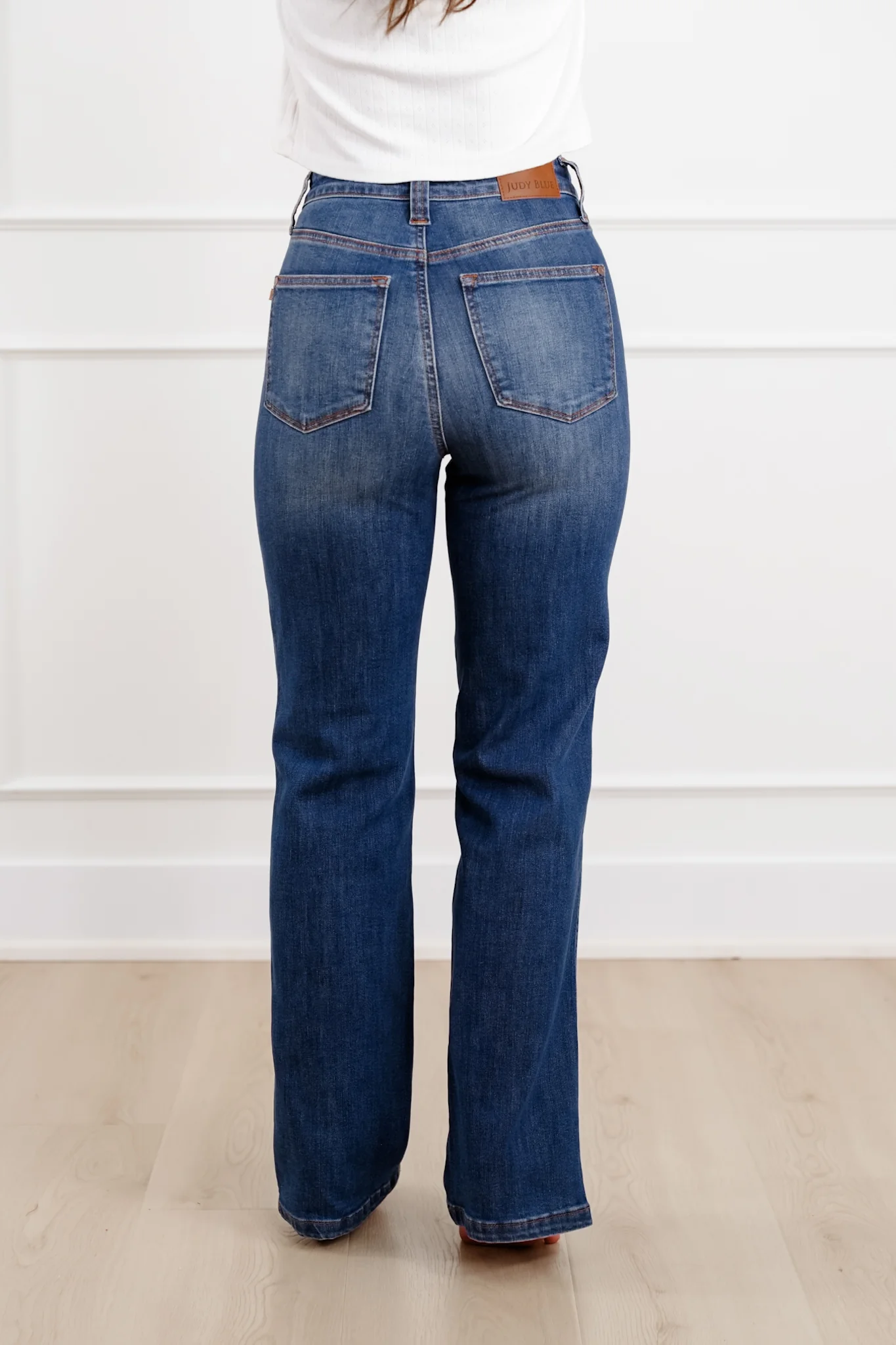 Judy Blue High Rise Medium Wash Tummy Control Straight Leg Jeans - Image 15